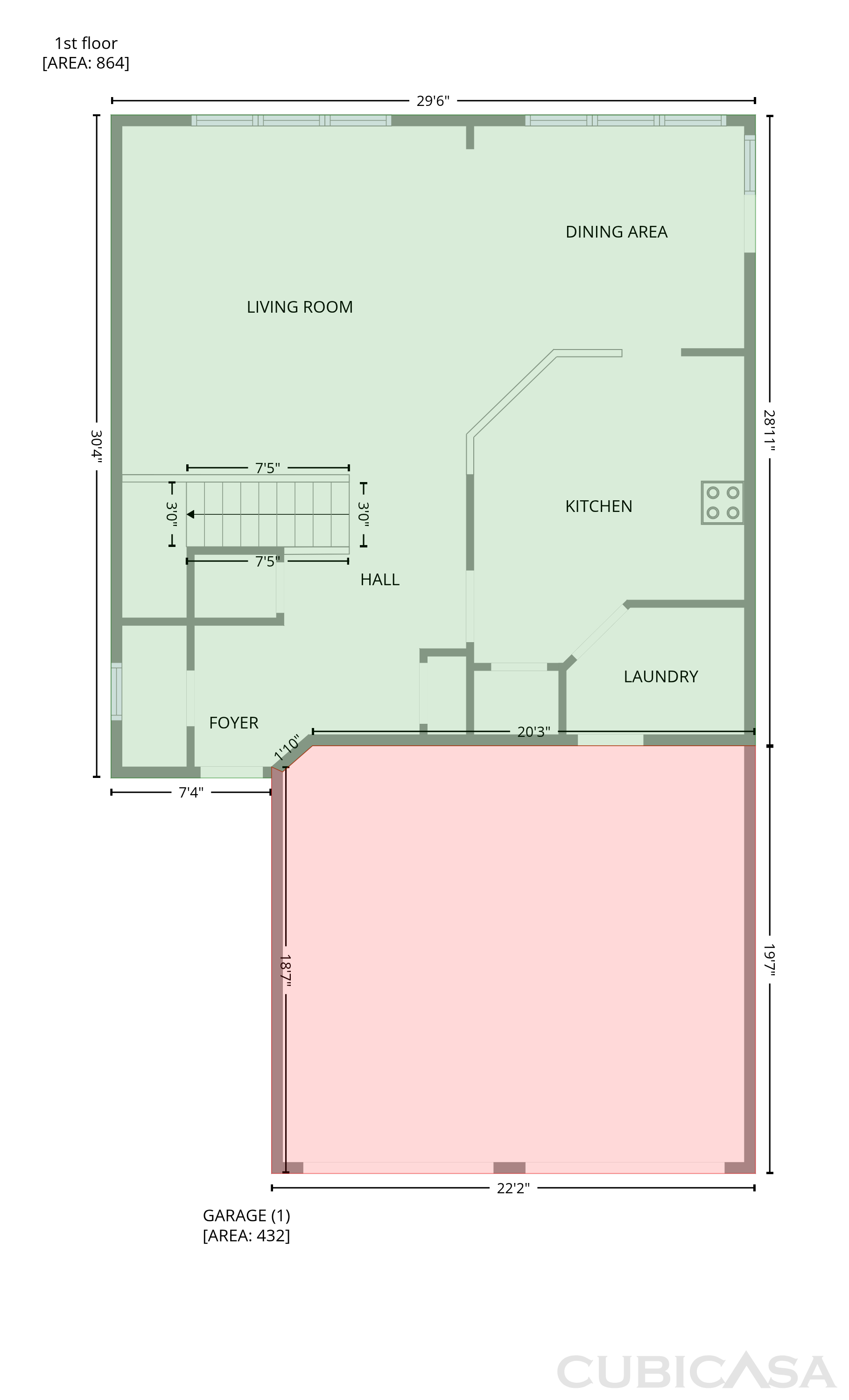 Main Floor of 224 Brookhaven Ct, Acworth, GA
