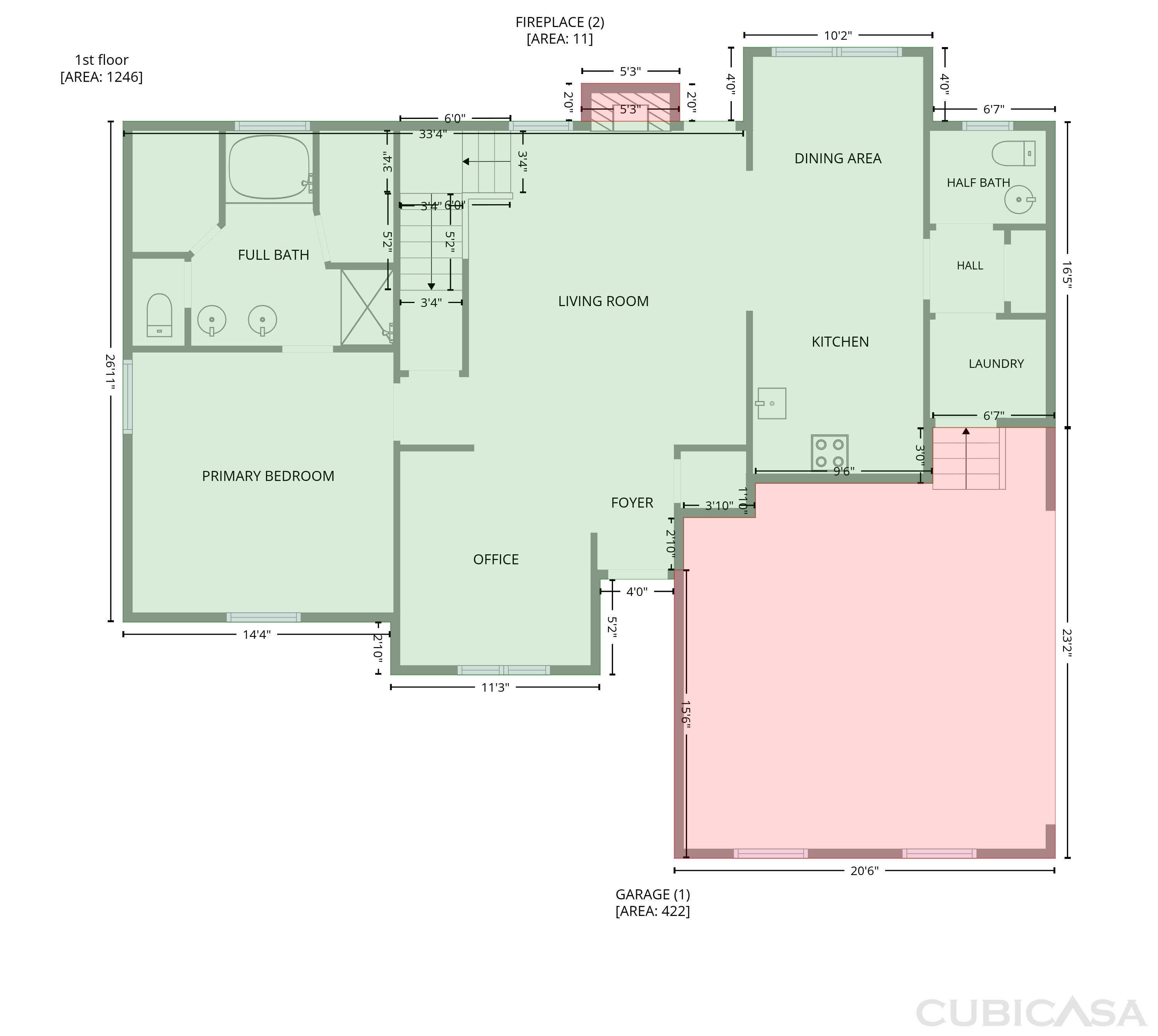Main Floor of 3418 Shady Forest Dr, Murfreesboro, TN