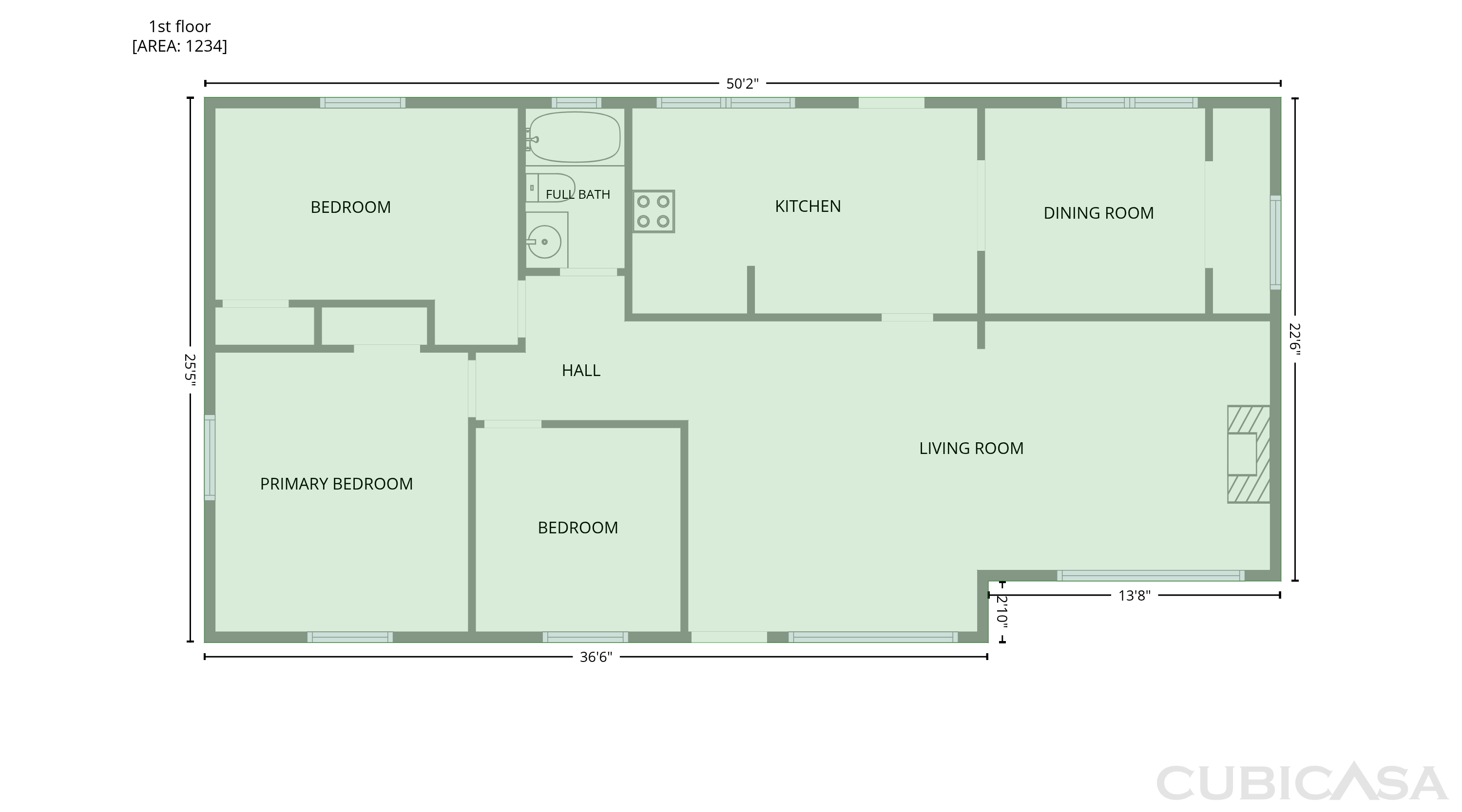 Main Floor of 4503 Southern Webbing Mill Rd, Greensboro, NC