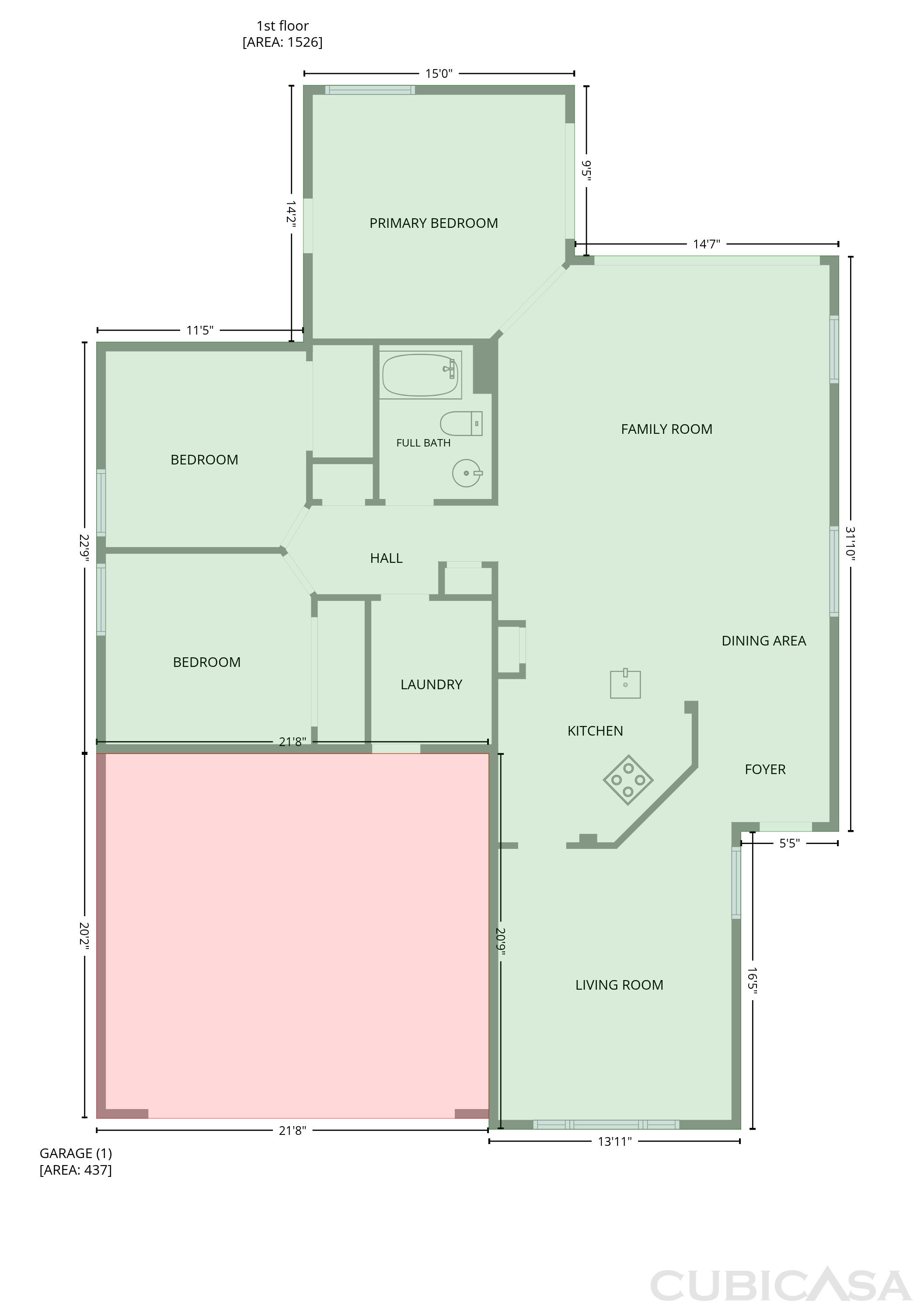 Main Floor of 16005 Stags Leap Dr, Lutz, FL