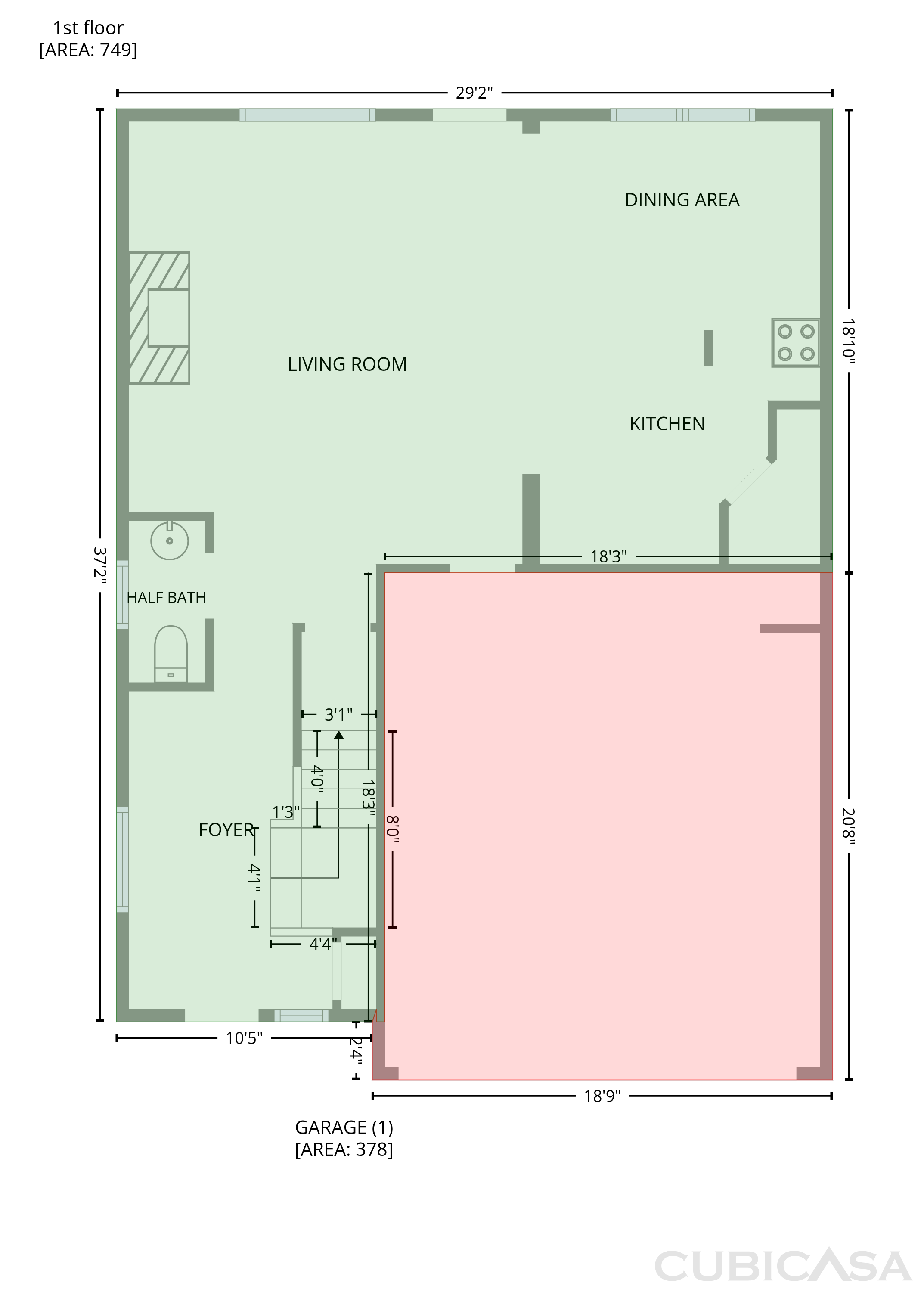 Main Floor of 5659 Chatham Cir, Norcross, GA