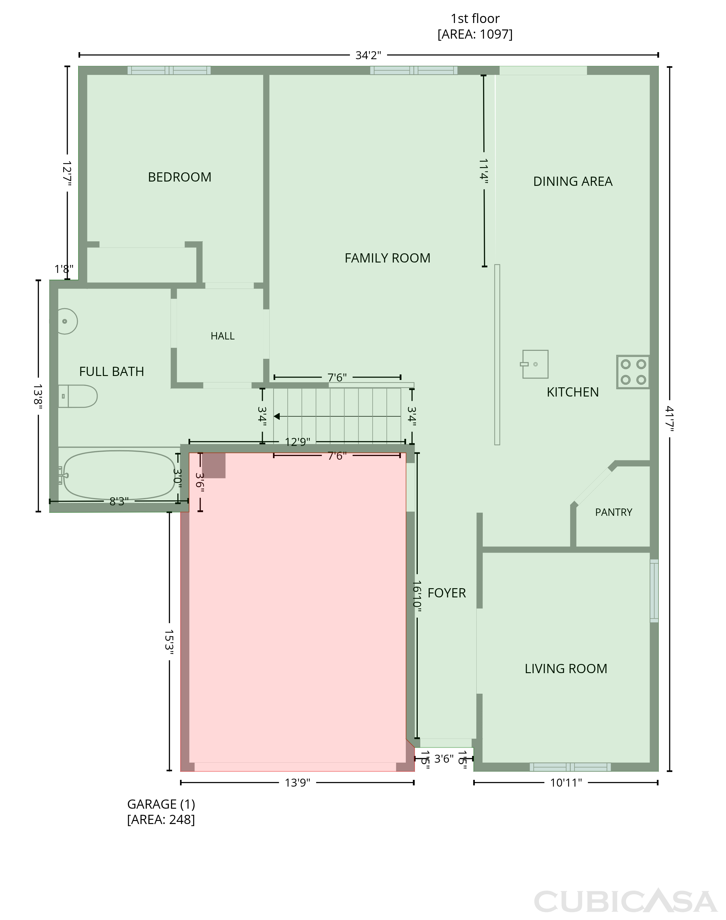 Main Floor of 6295 S Crane Dr, Tucson, AZ
