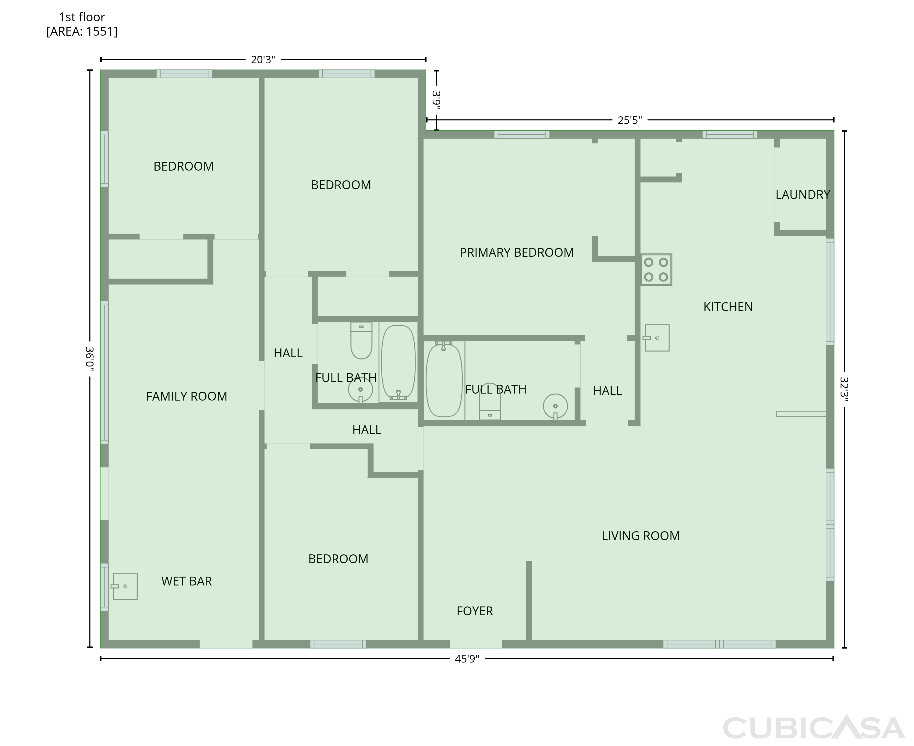 Main Floor of 400 Junior St, High Point, NC