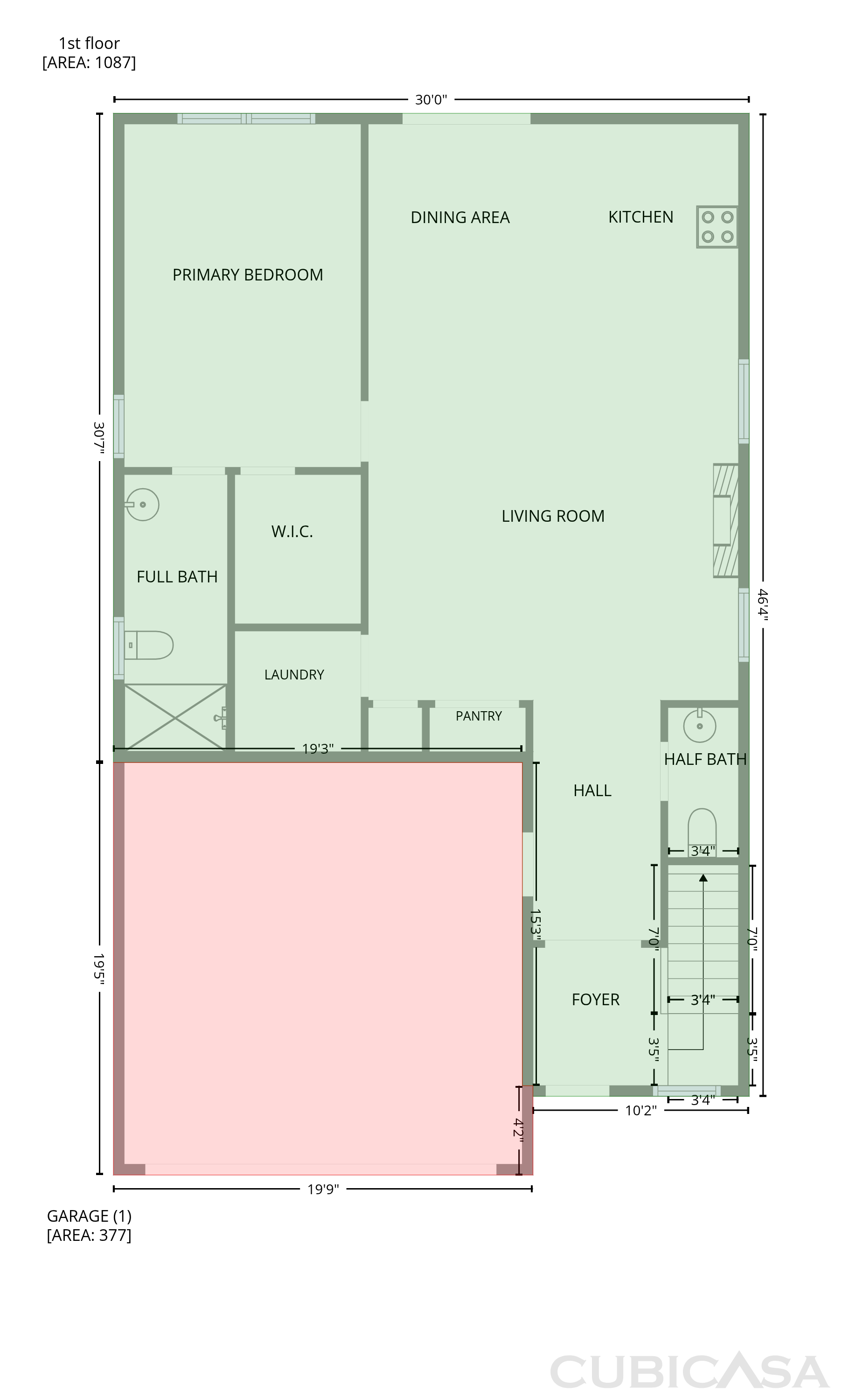 Main Floor of 4104 Stoneygreen Ln, Charlotte, NC