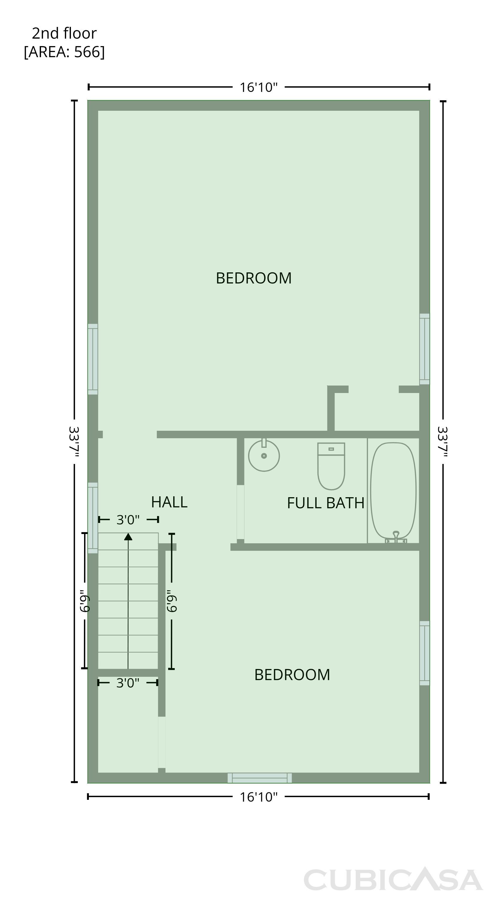 Second Floor of 410 Madison St, Roanoke Rapids, NC