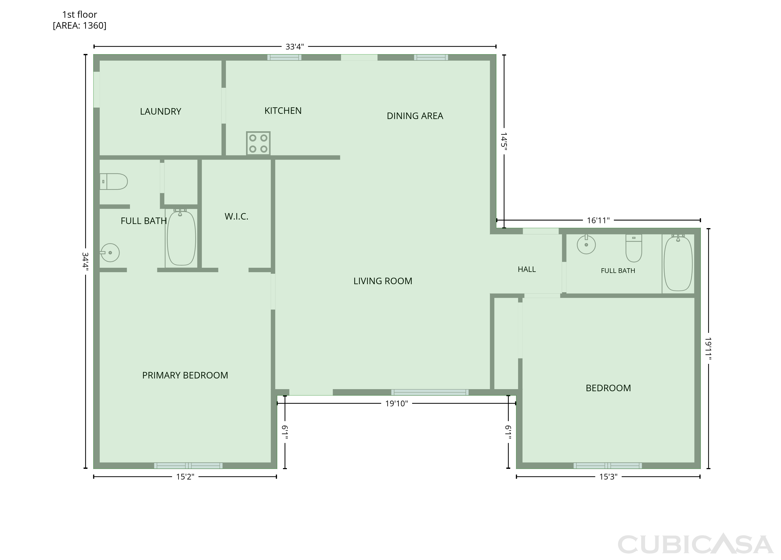 Main Floor of 340 Green Grass Way, Manchester, TN
