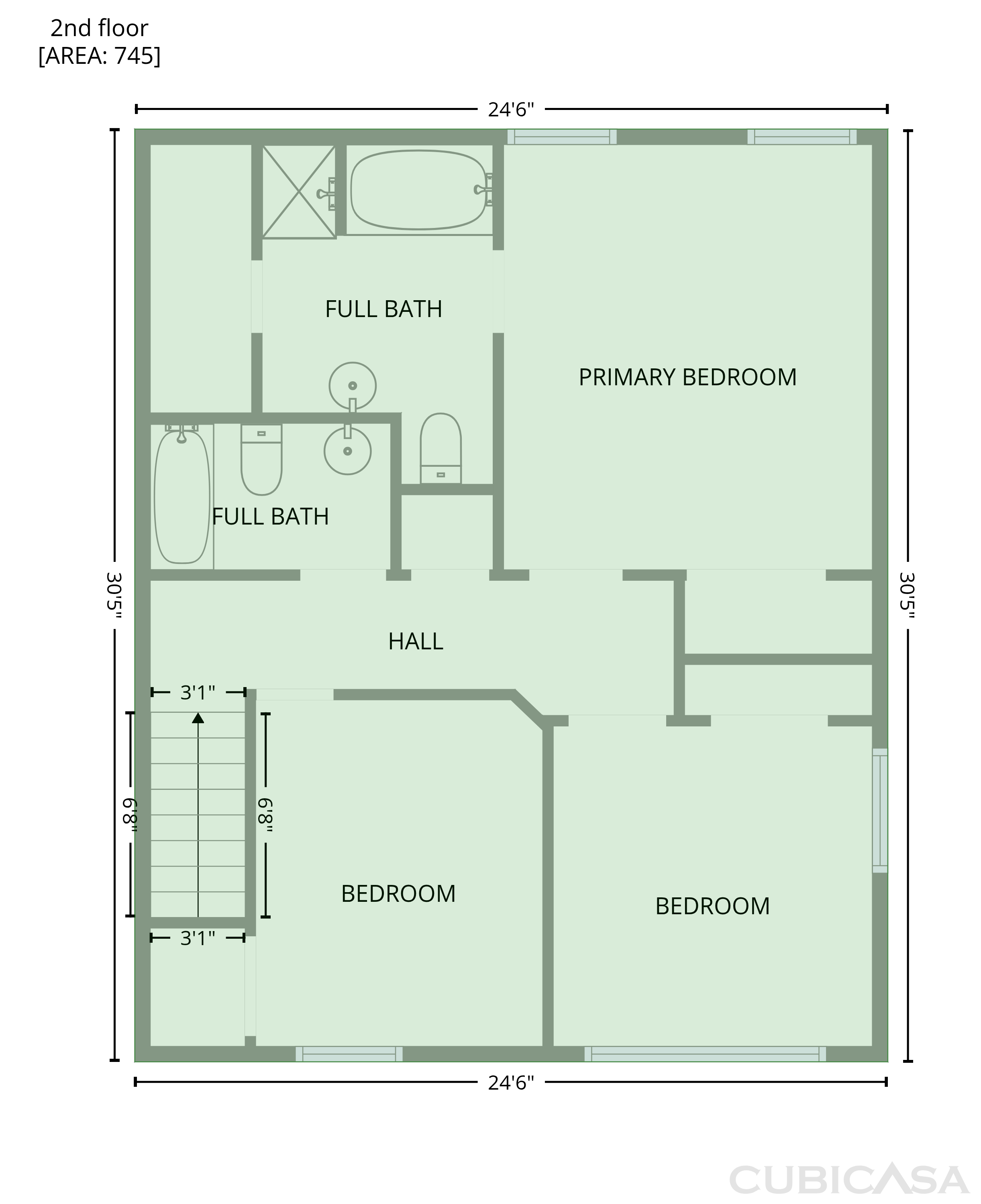 Second Floor of 104 Valley Glen Dr, Morrisville, NC