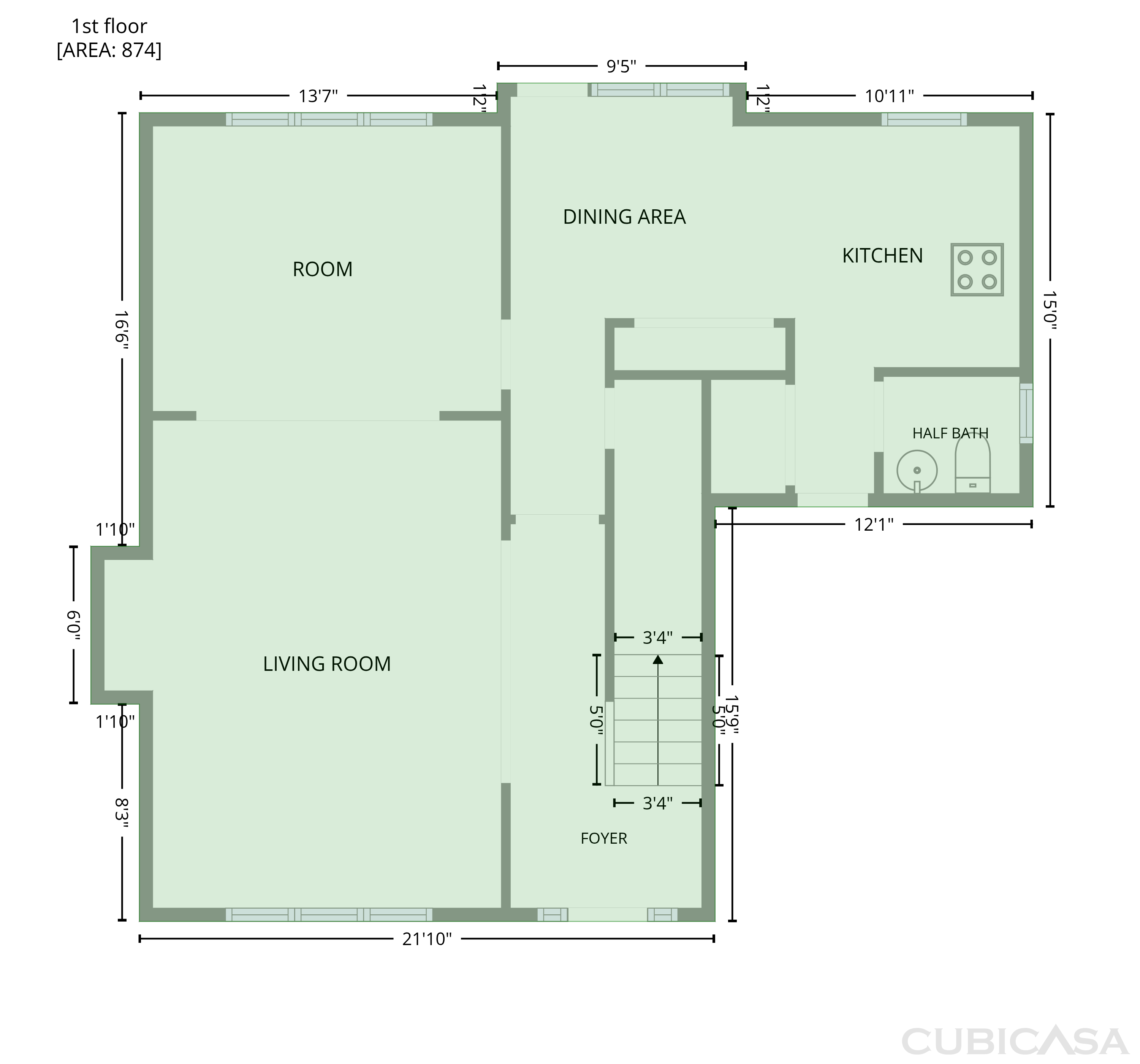 Main Floor of 128 Saint Johns St, Knightdale, NC