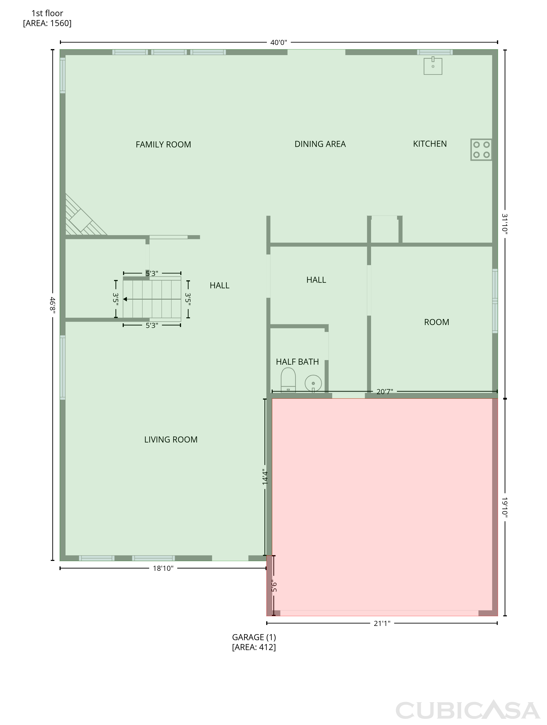 Main Floor of 506 Hillview Dr, Durham, NC