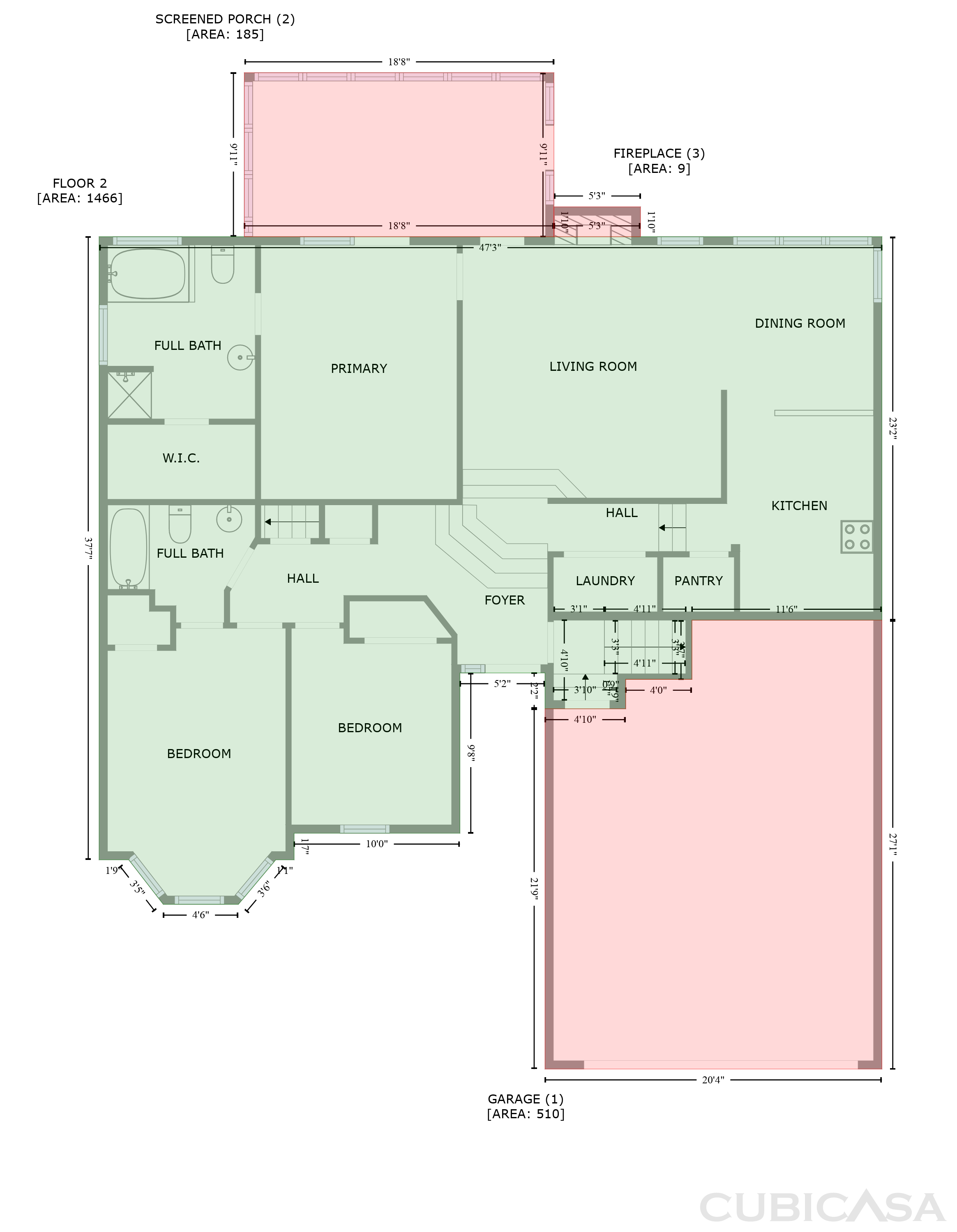 Second Floor of 824 N Woodstone Ln, Nashville, TN