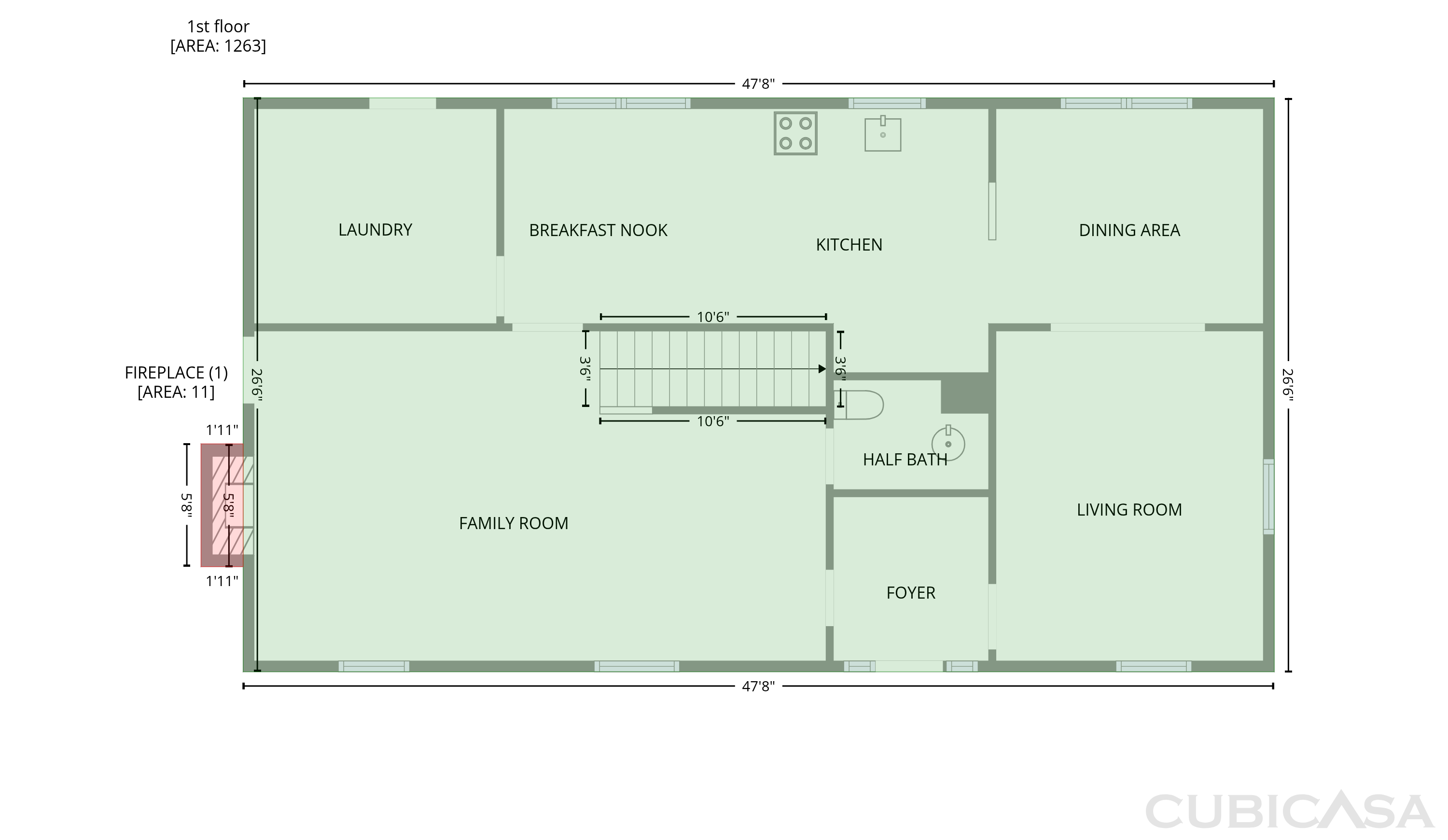 Main Floor of 800 Edinburgh Dr, Jamestown, NC