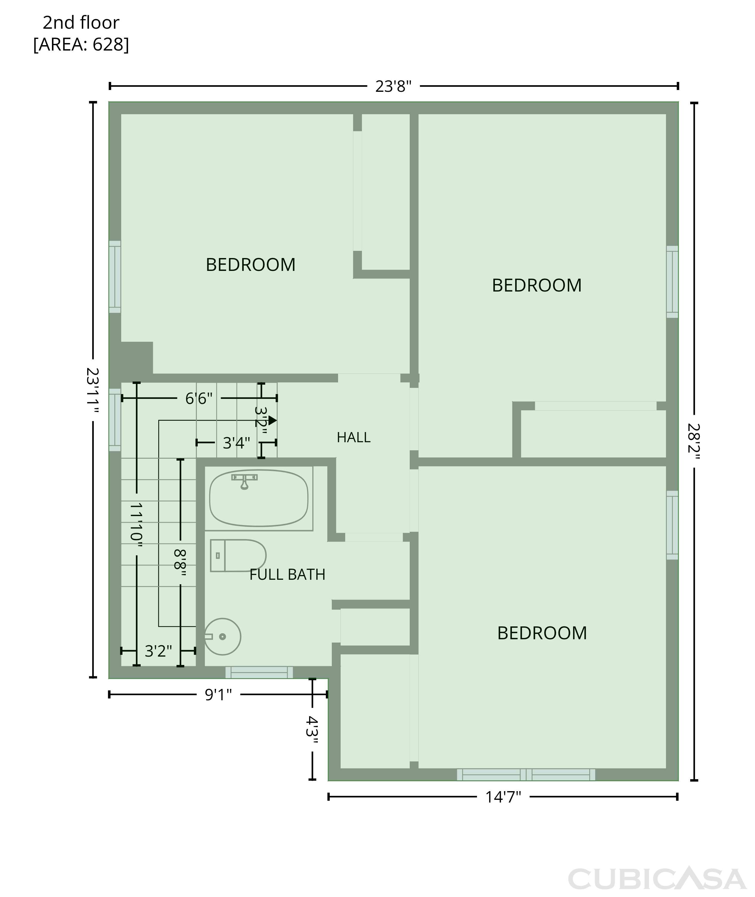 Second Floor of 2913 Hervey St, Indianapolis, IN