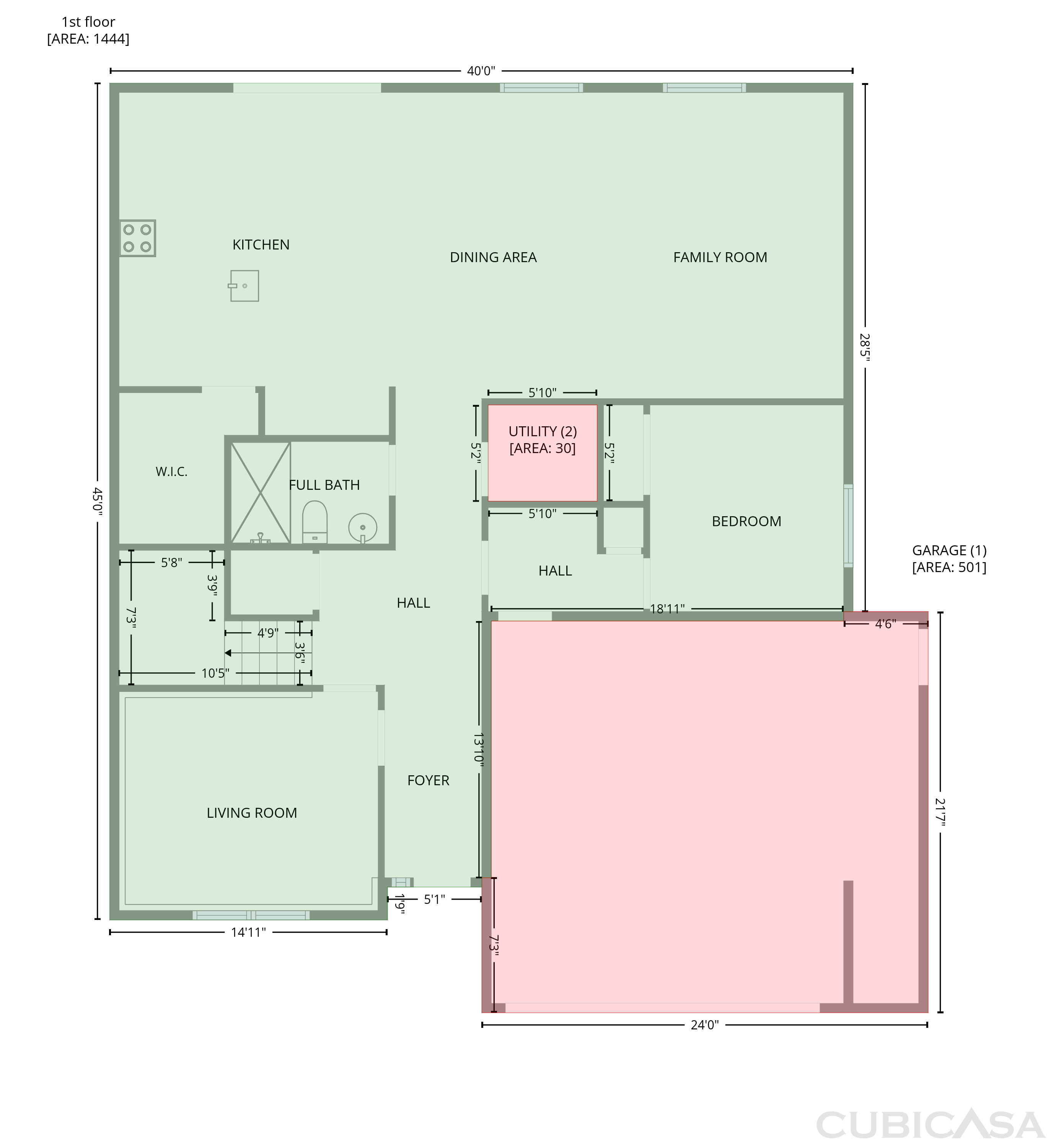 Main Floor of 1045 Bent Branch Ln, Greenwood, IN