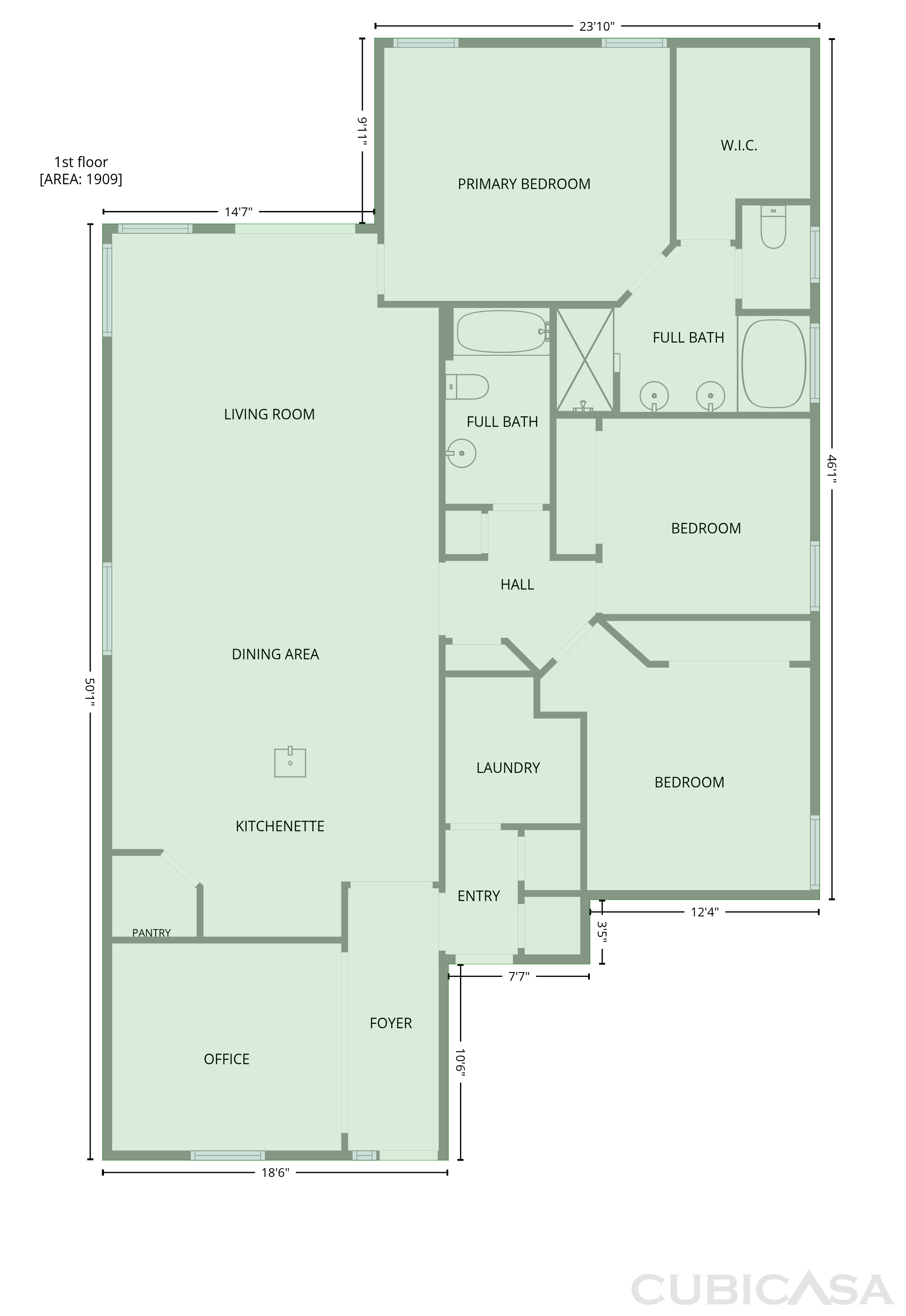 Main Floor of 1029 Santa Cruz St, Saint Augustine, FL