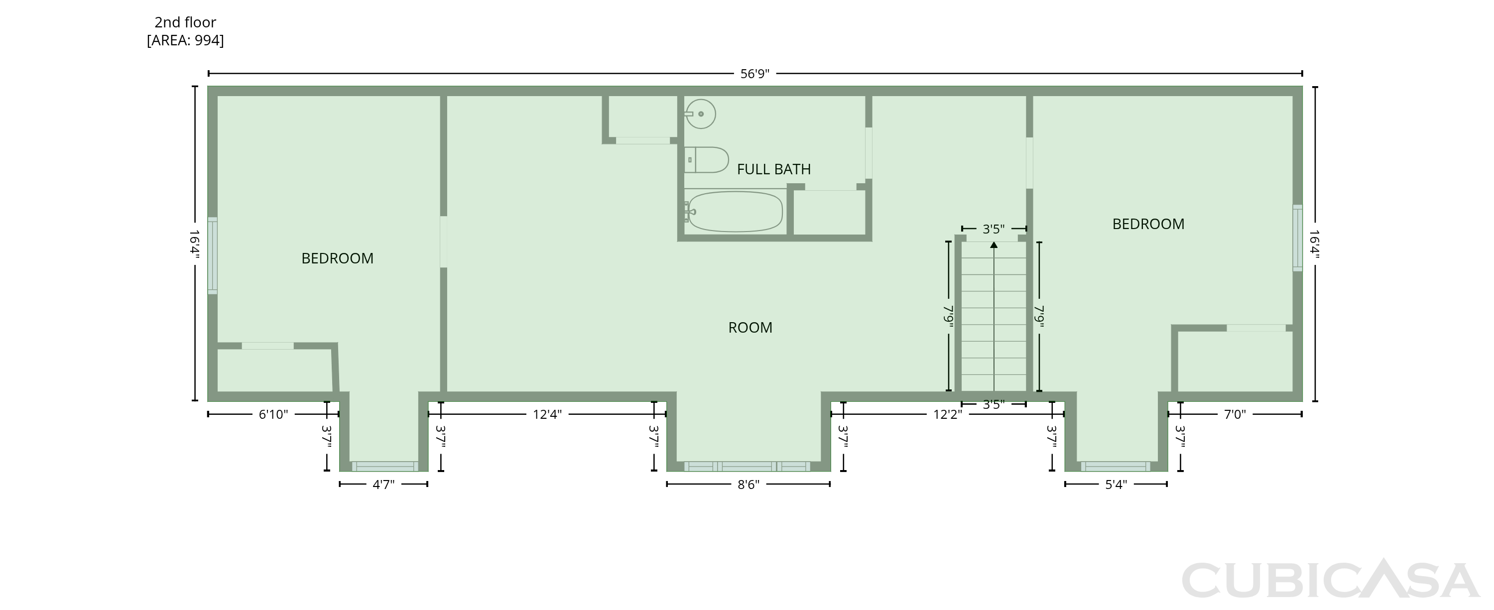 Second Floor of 3622 Gibson Rd, Durham, NC