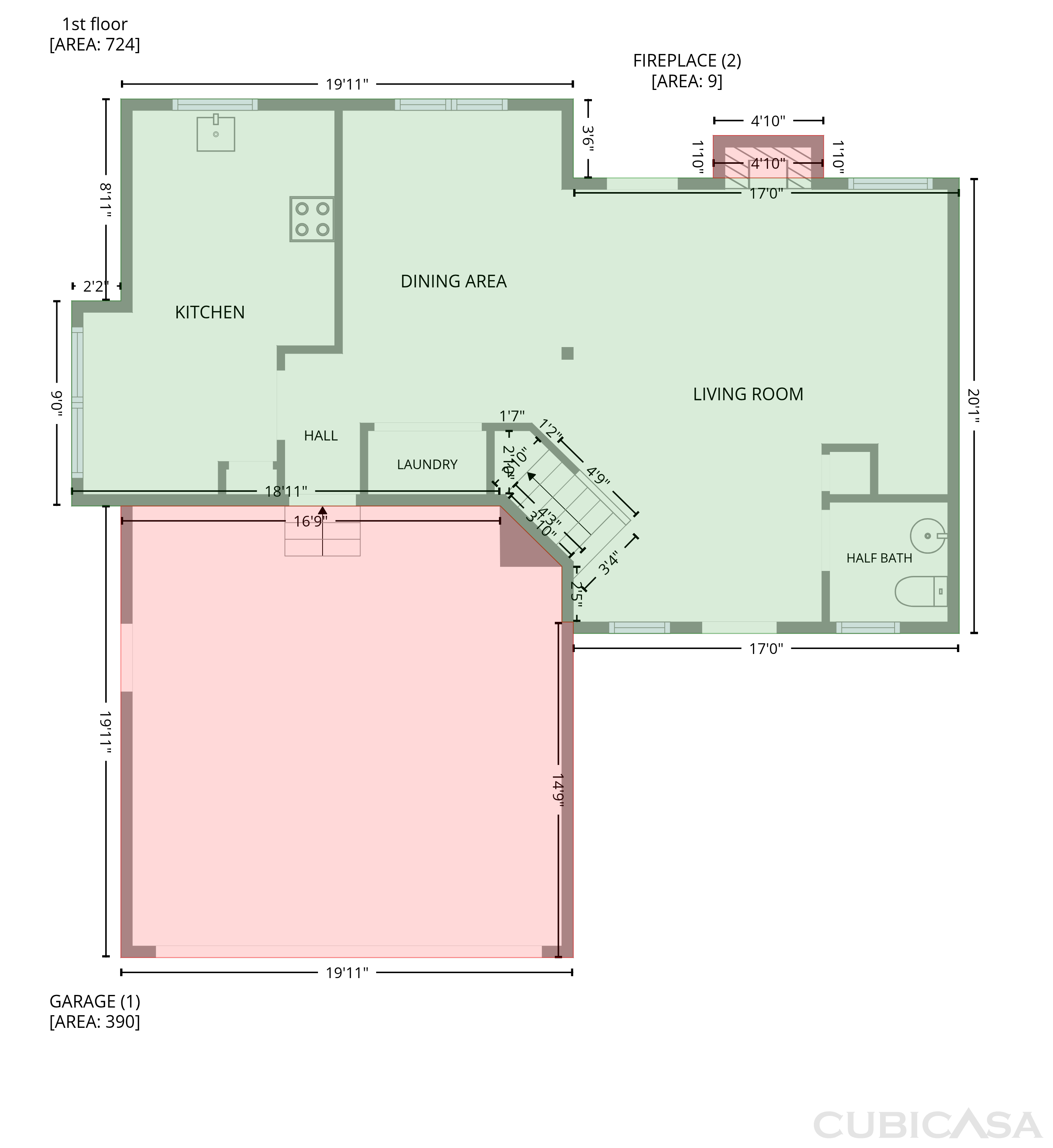 Main Floor of 5908 Wateree Dr, Durham, NC