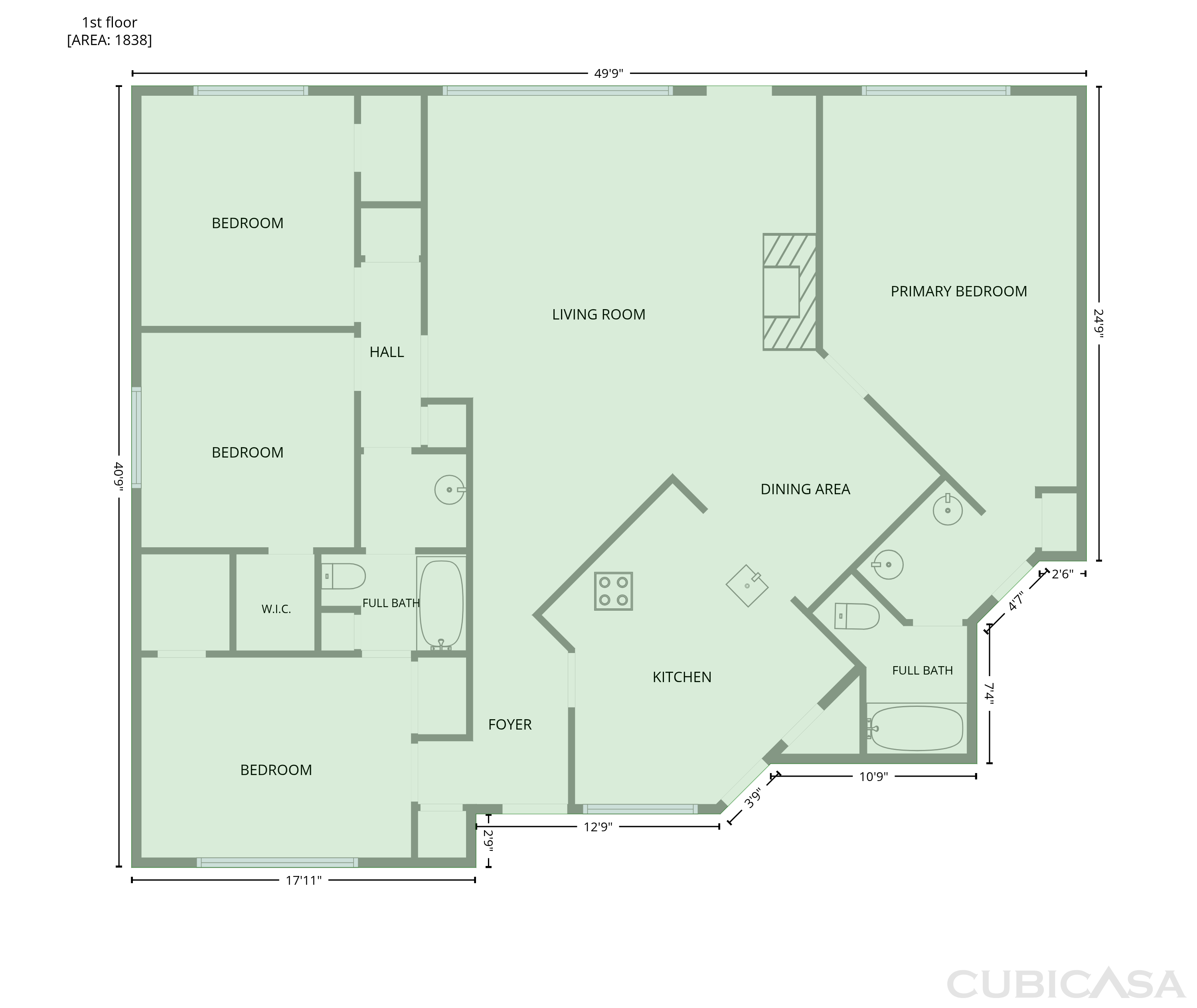 Main Floor of 2307 Strait Ln, Houston, TX