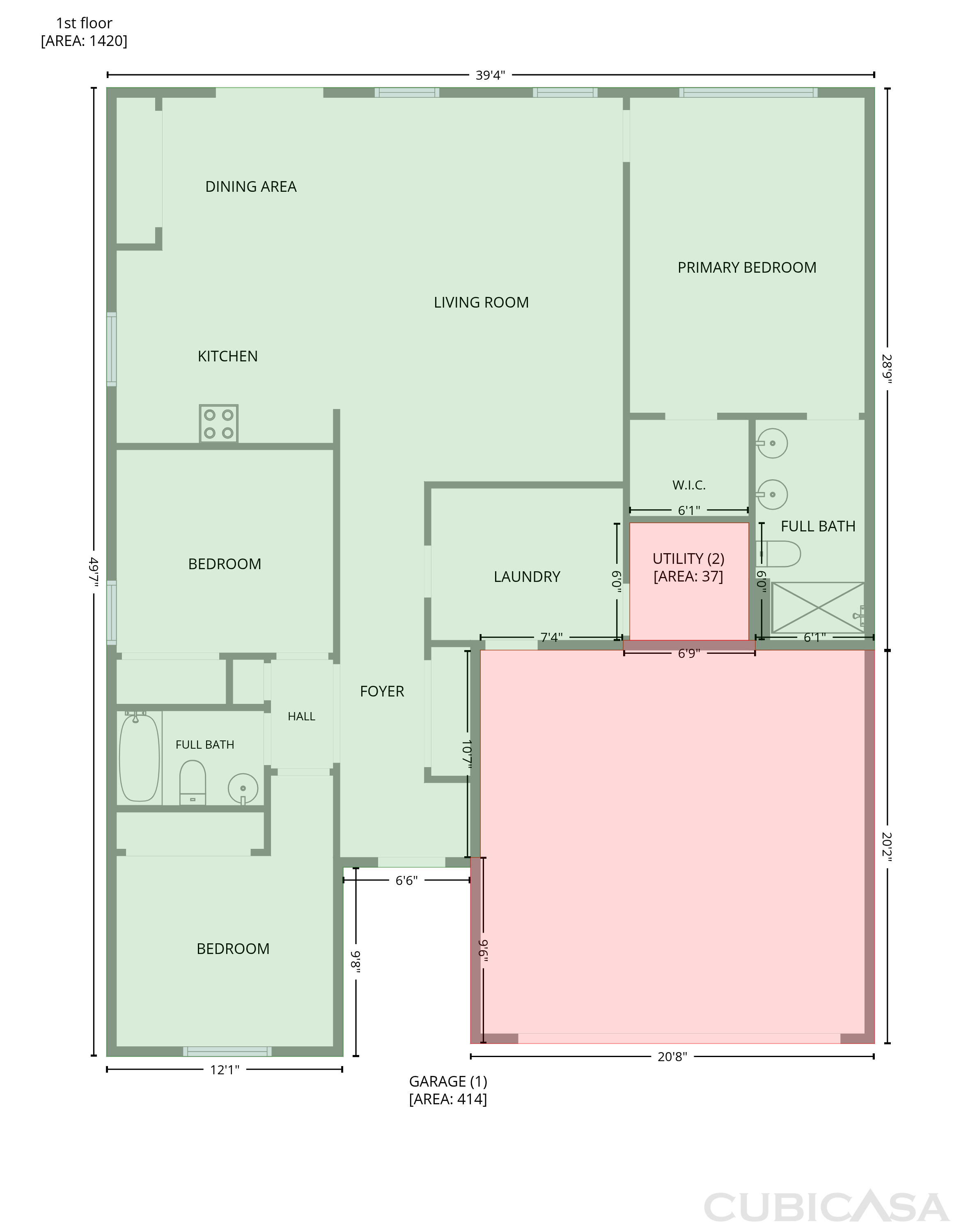 Main Floor of 1314 Timber Glen Dr, Wilmington, OH