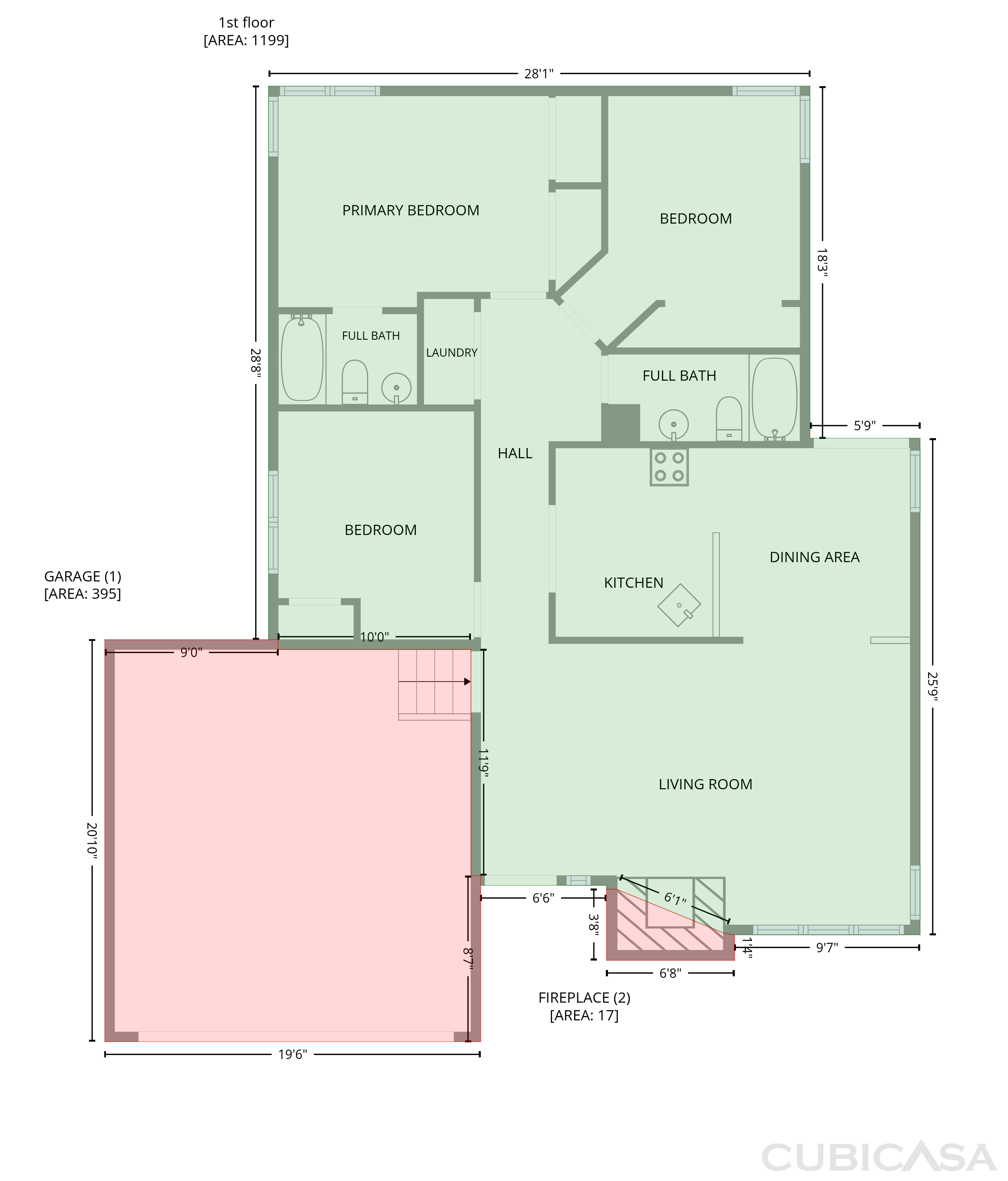 Main Floor of 3117 Verdugo Dr, Raleigh, NC