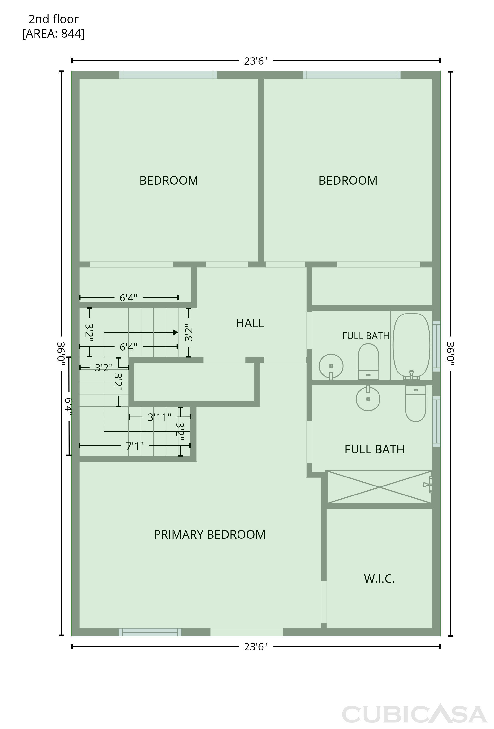 Second Floor of 7318 Villa Del Sol Ln, Citrus Heights, CA