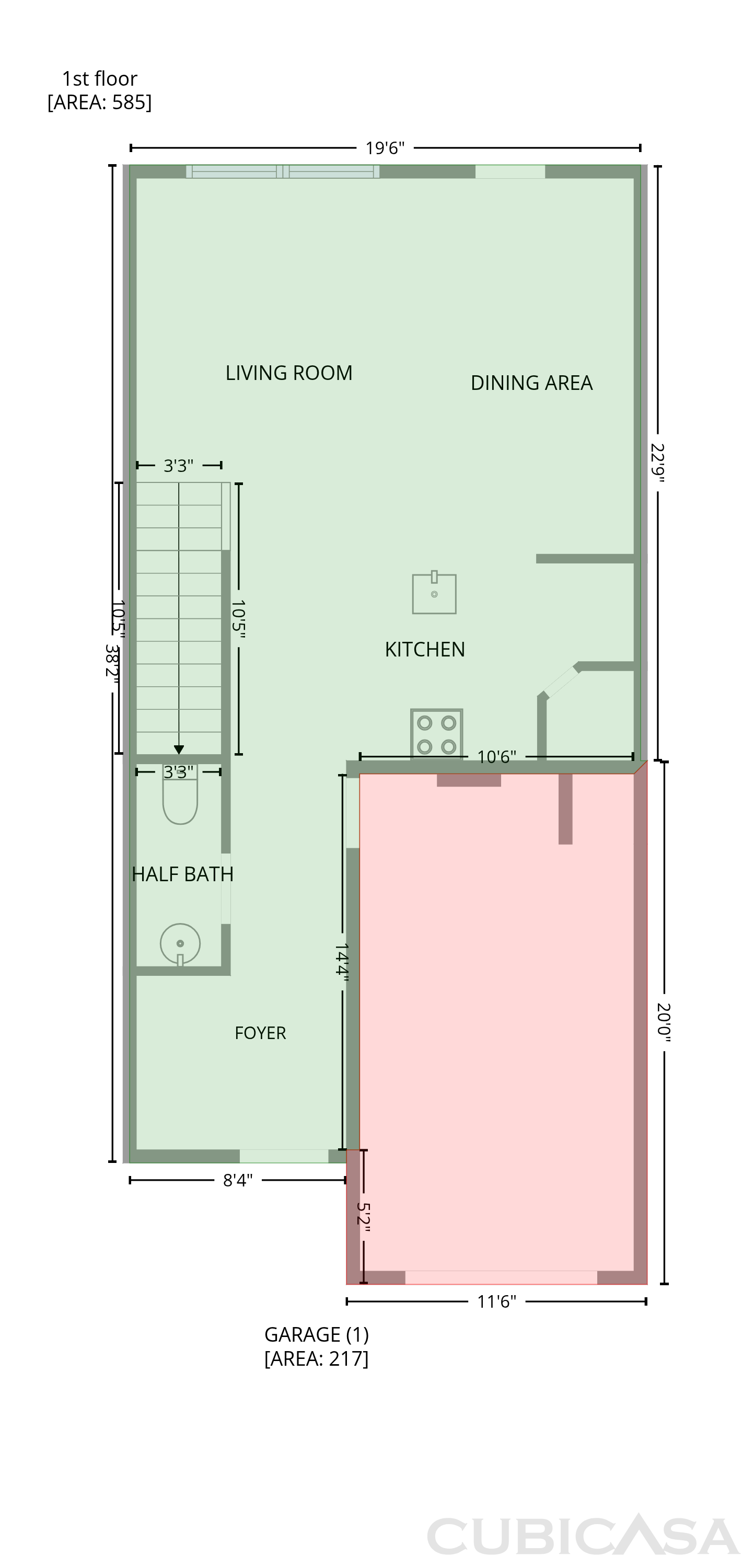 Main Floor of 952 Oak Ridge Ln, Columbia, TN