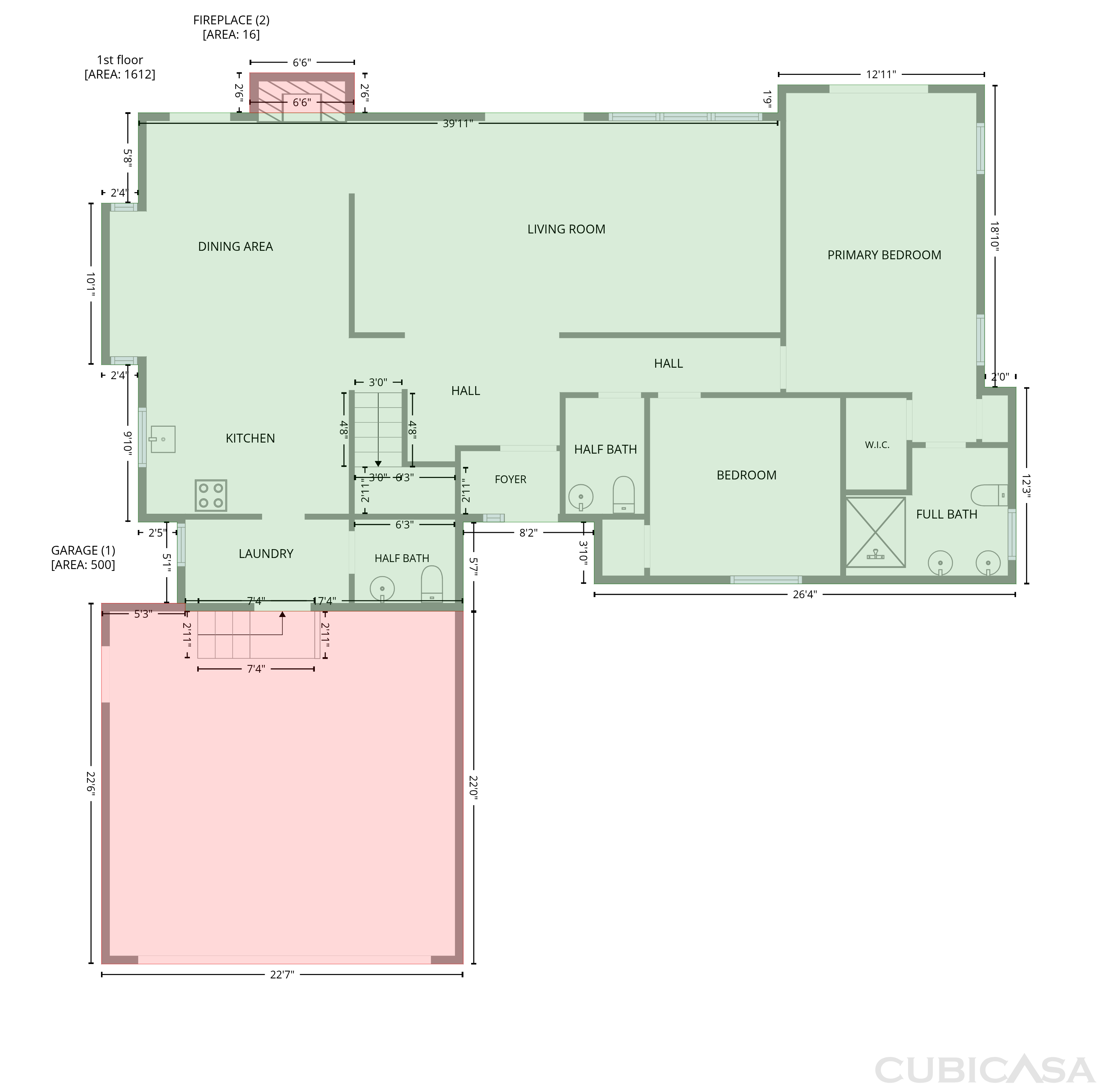 Main Floor of 601 Flint St, Charleston, SC