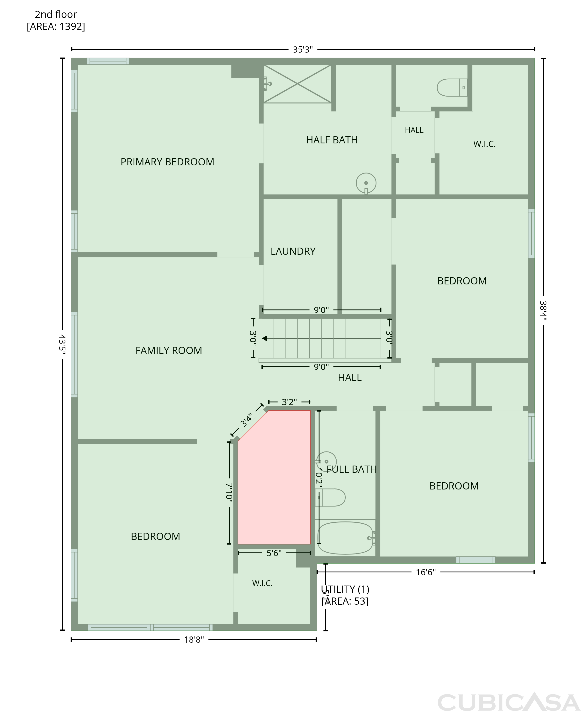 Second Floor of 3654 Mystic Way, Grove City, OH