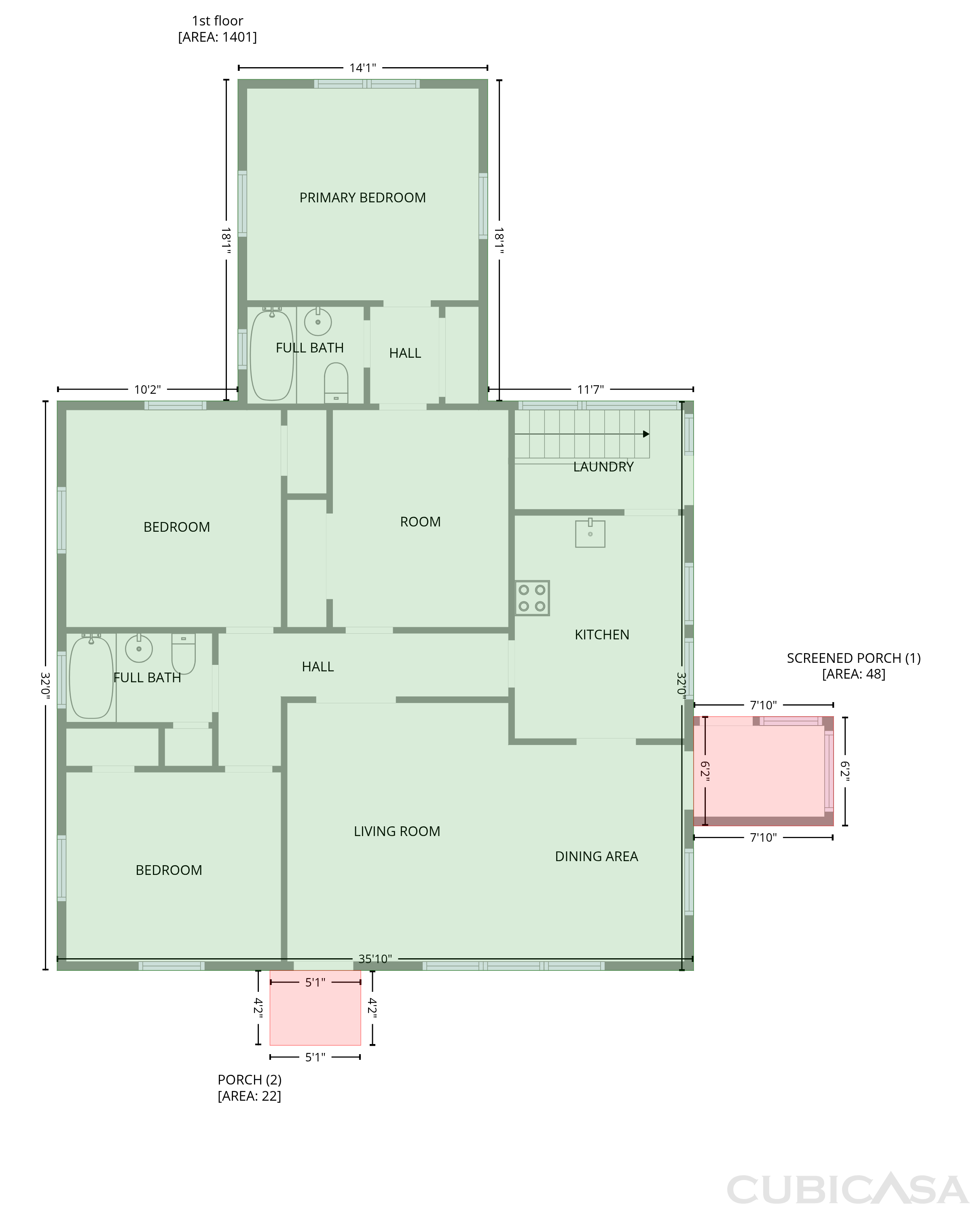Main Floor of 127 Nelson St, Durham, NC