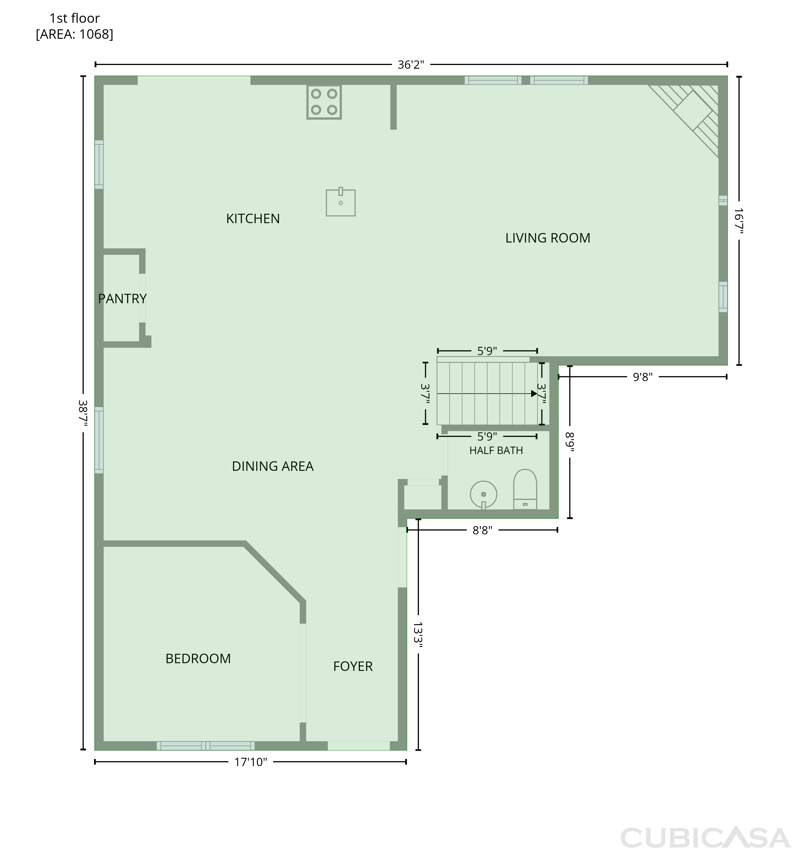 Main Floor of 1421 Sparrow Dr, Little Elm, TX