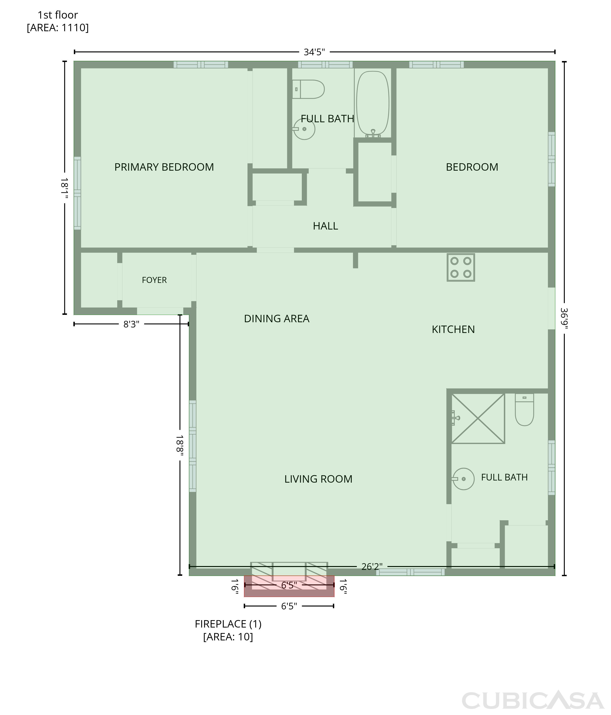Main Floor of 1560 Leyden St, Denver, CO