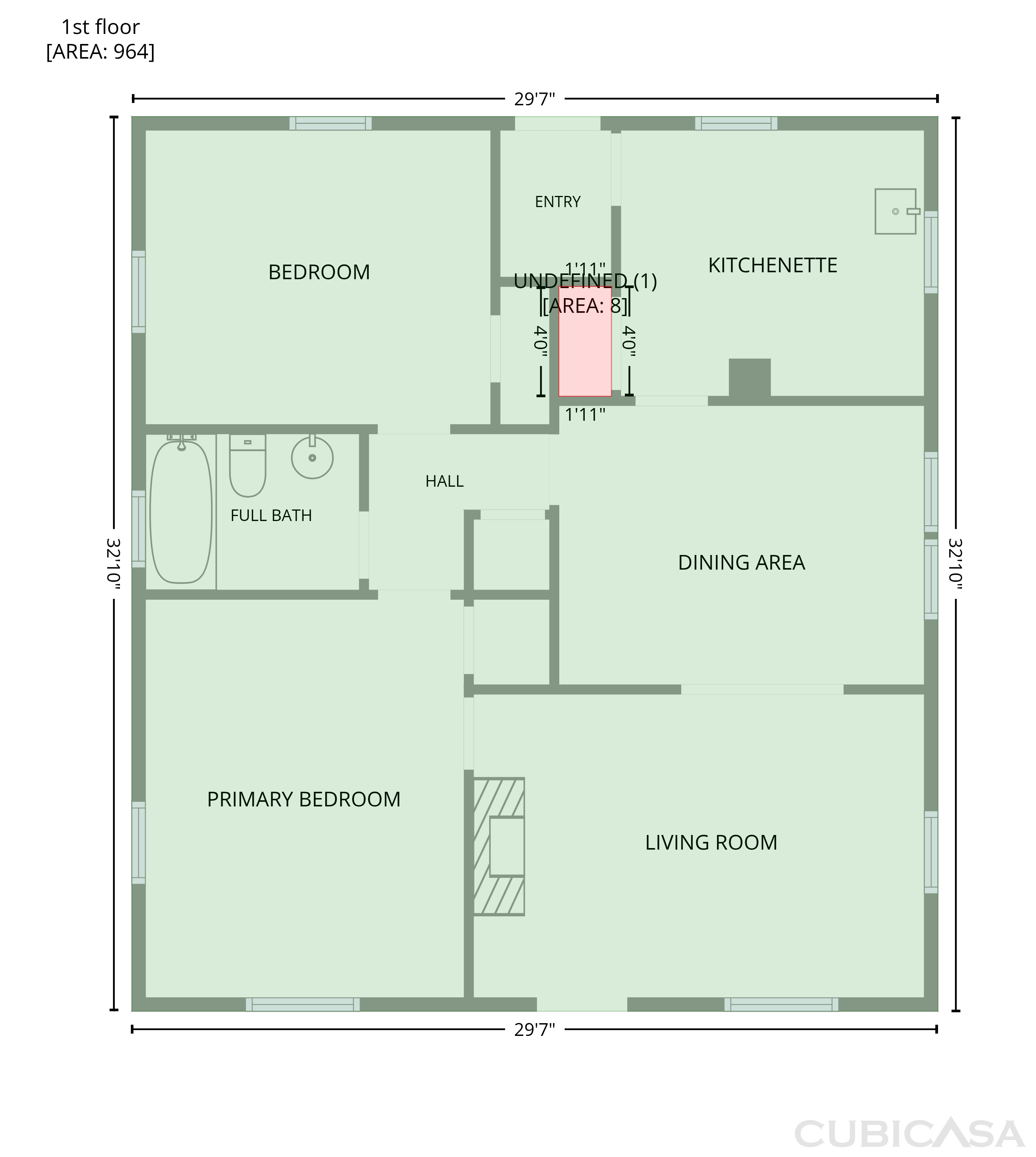Main Floor of 834 N 23rd St, Paducah, KY