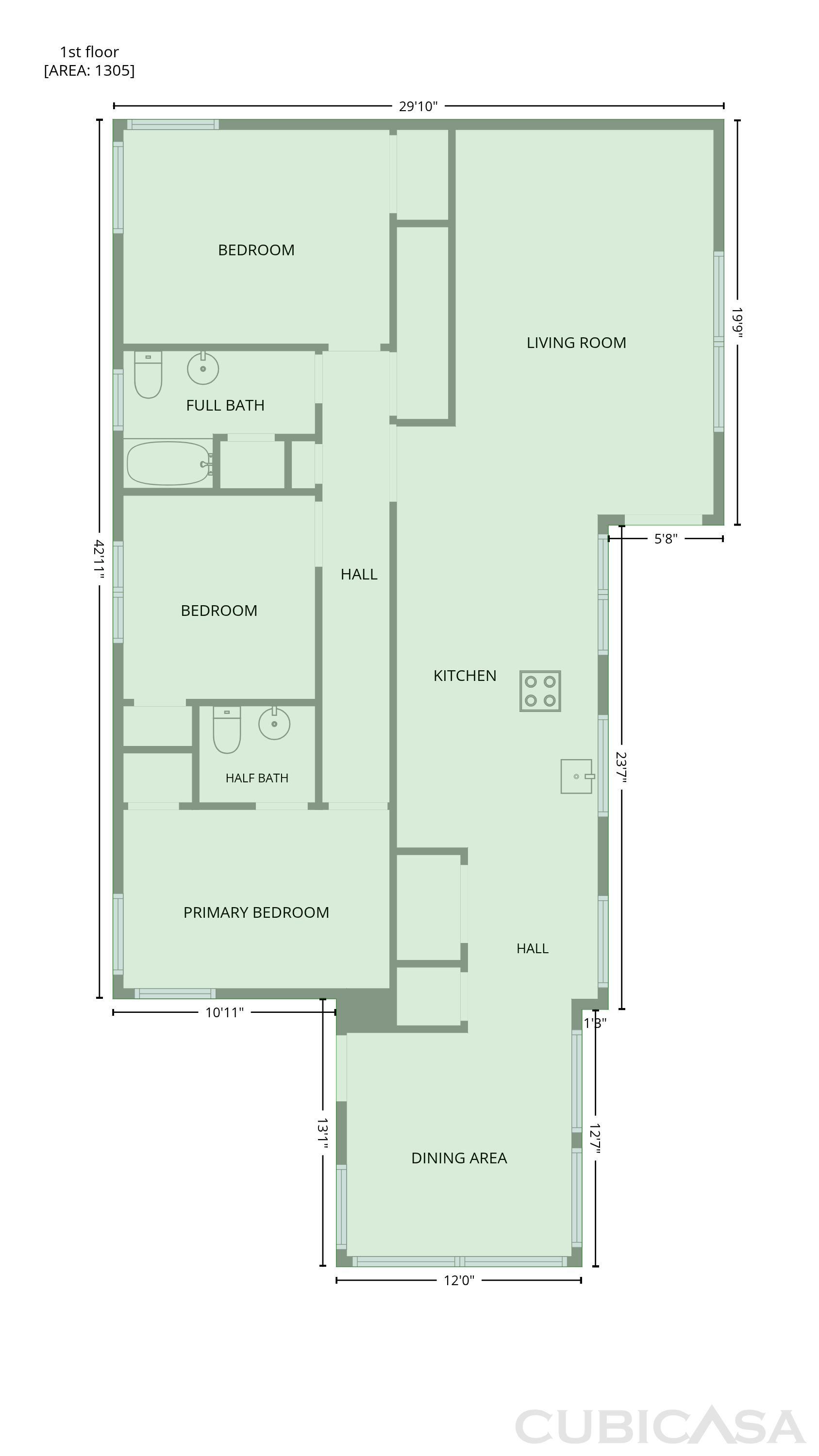 Main Floor of 1309 Legend Rd, Raleigh, NC