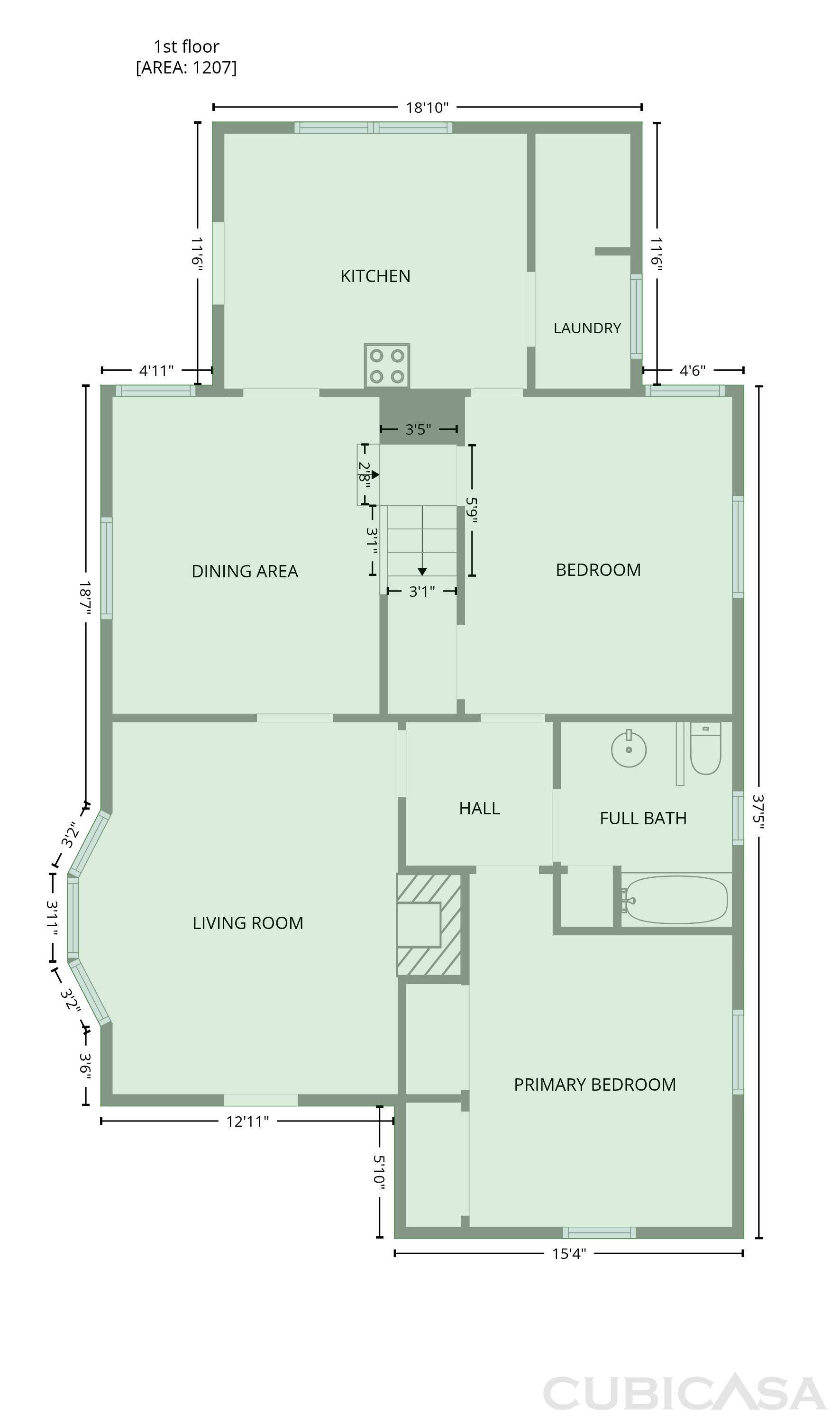 Main Floor of 14 Norwood St NE, Rome, GA