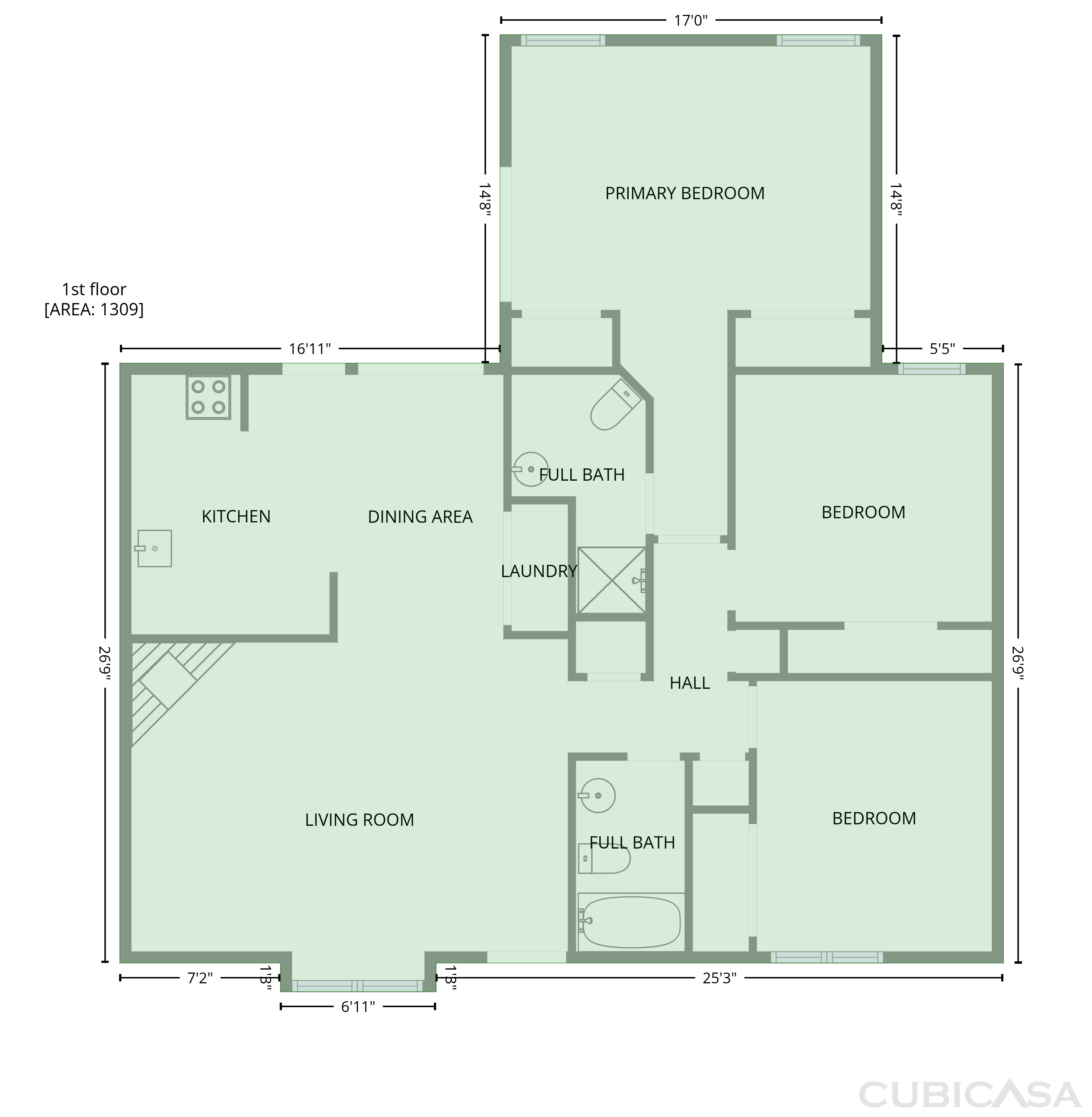 Main Floor of 5500 Fortunes Ridge Dr, Durham, NC