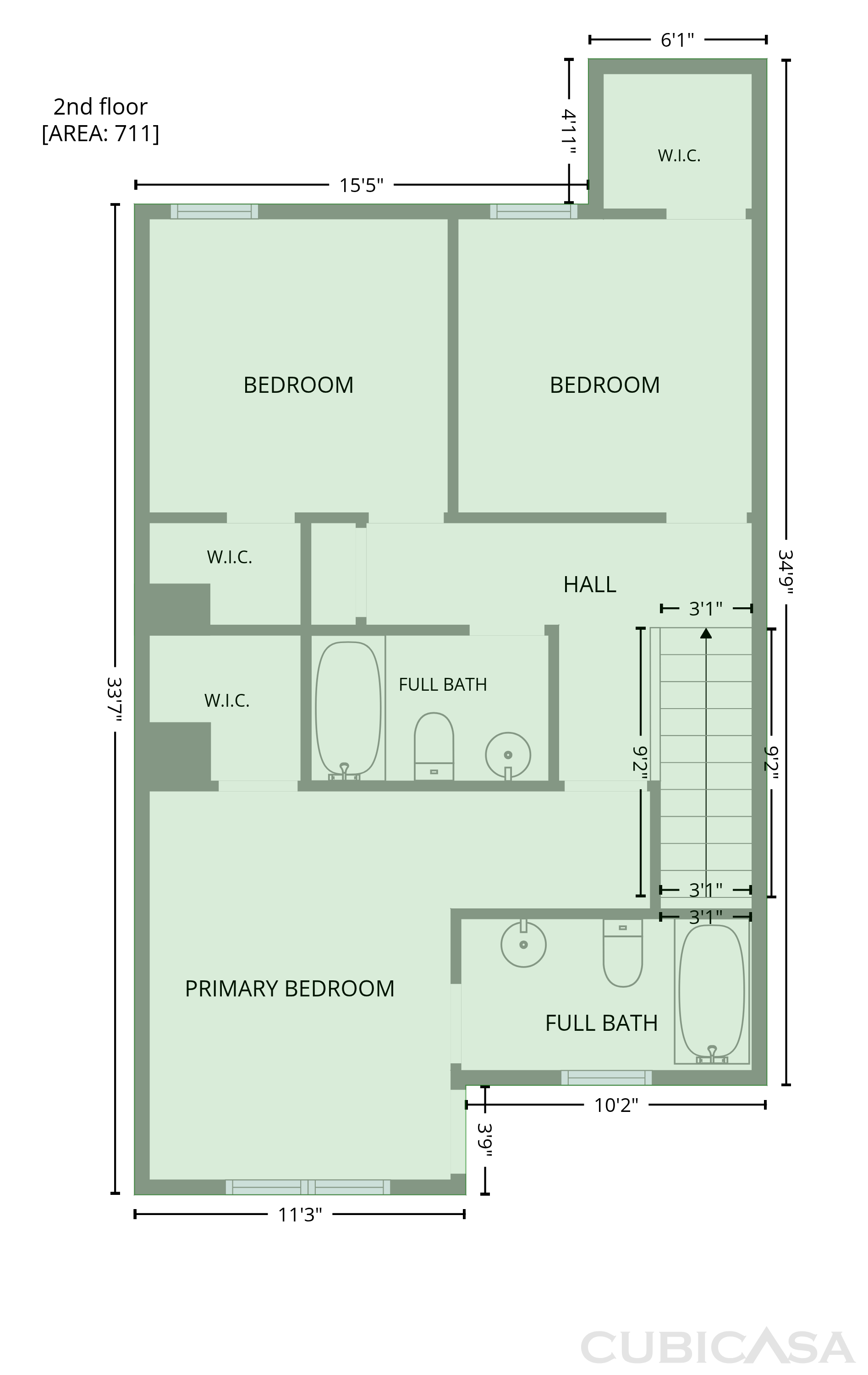 Second Floor of 123 Gatwick Ct, Clayton, NC