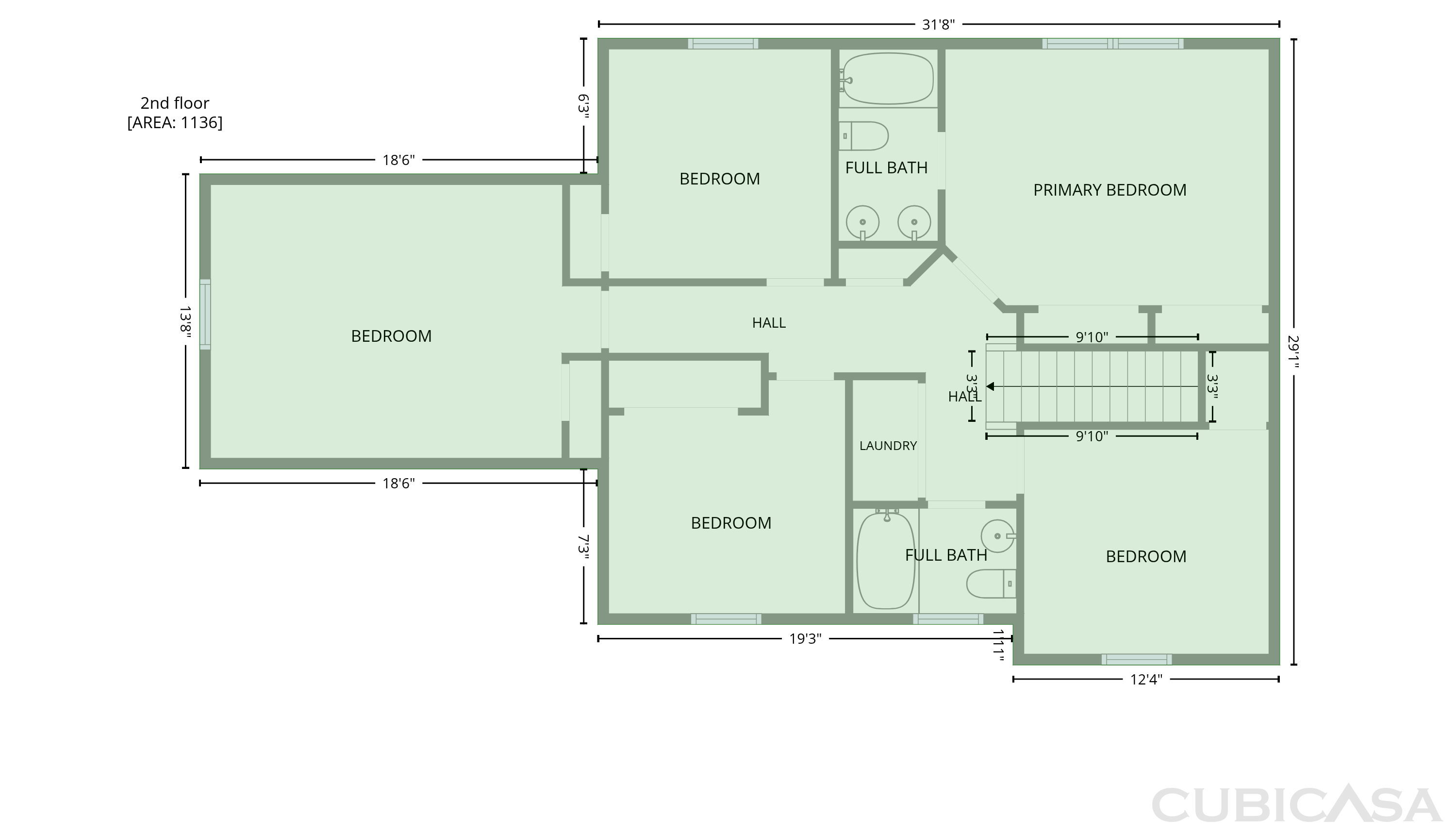 Second Floor of 3016 Heather Ridge Dr, Henrico, VA