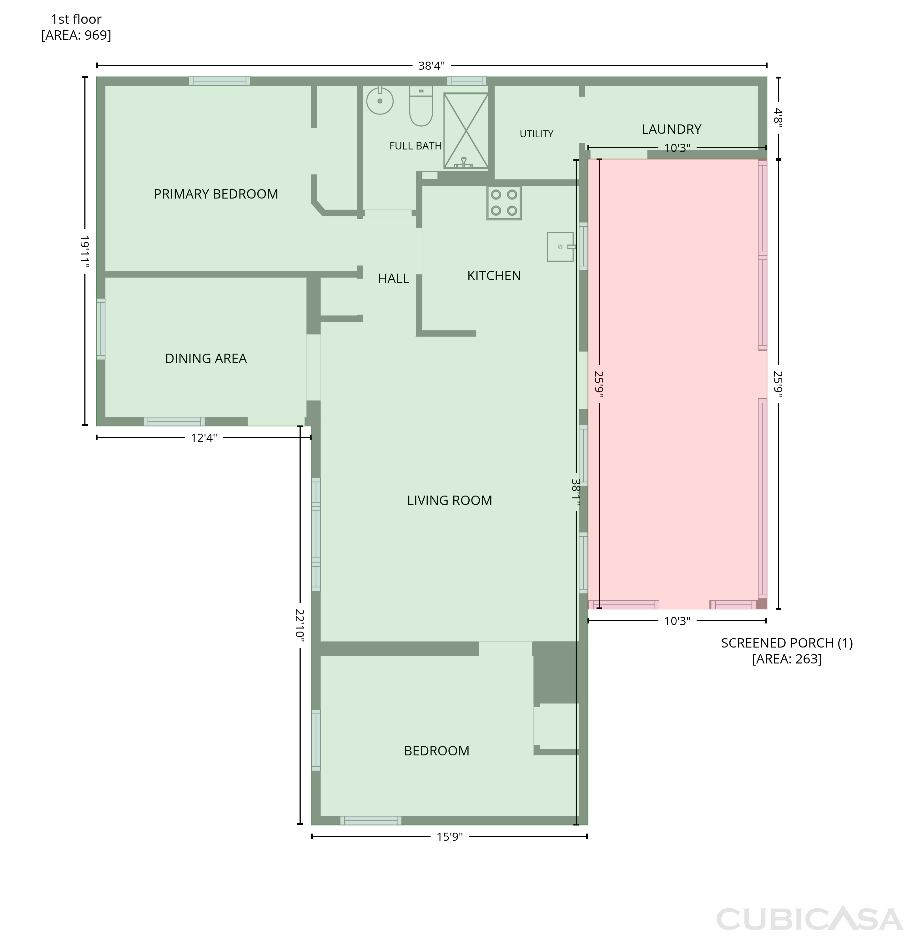 Main Floor of 813 Halstead St, Deltona, FL