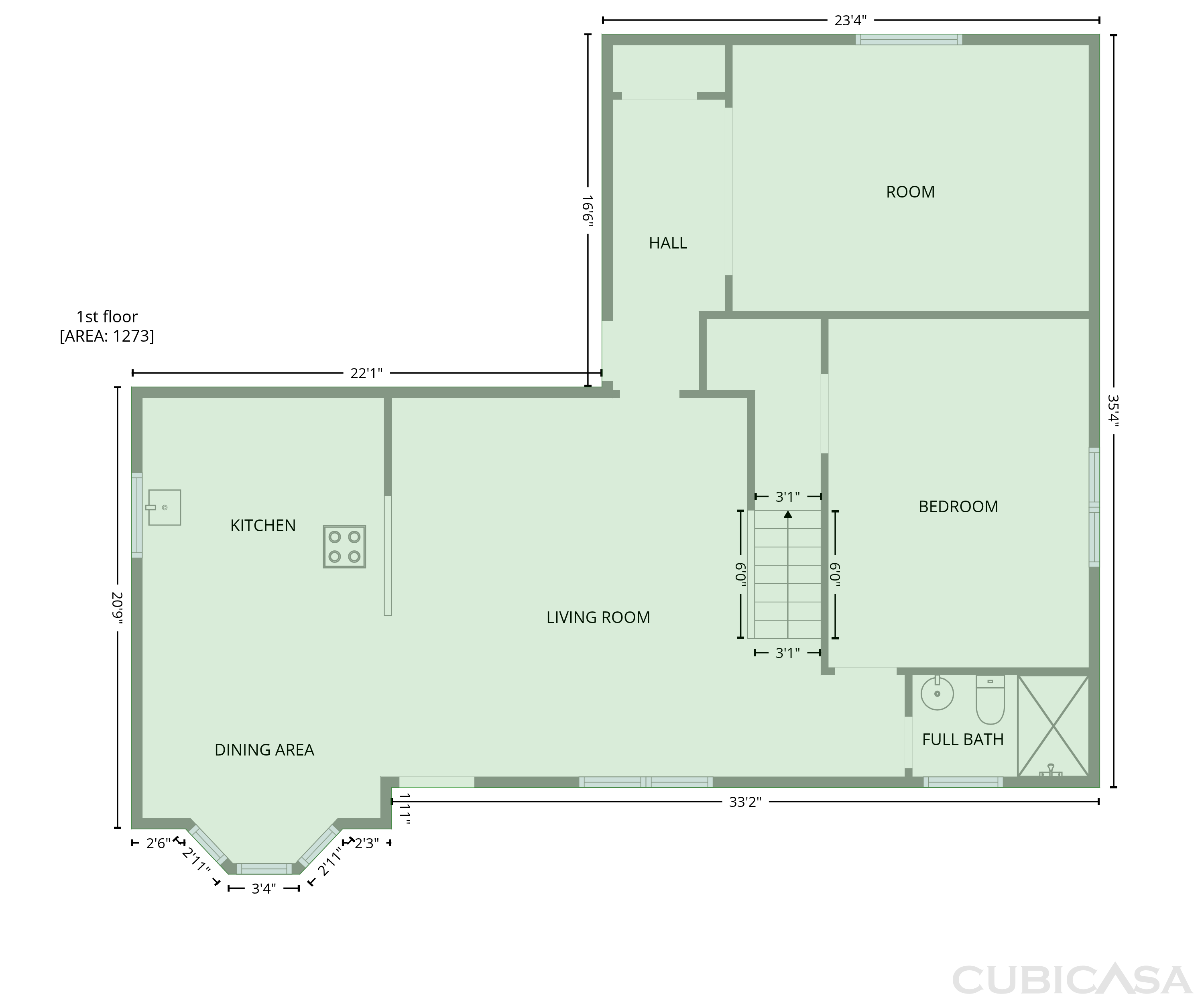 Main Floor of 5116 E Bayou Dr, Dickinson, TX