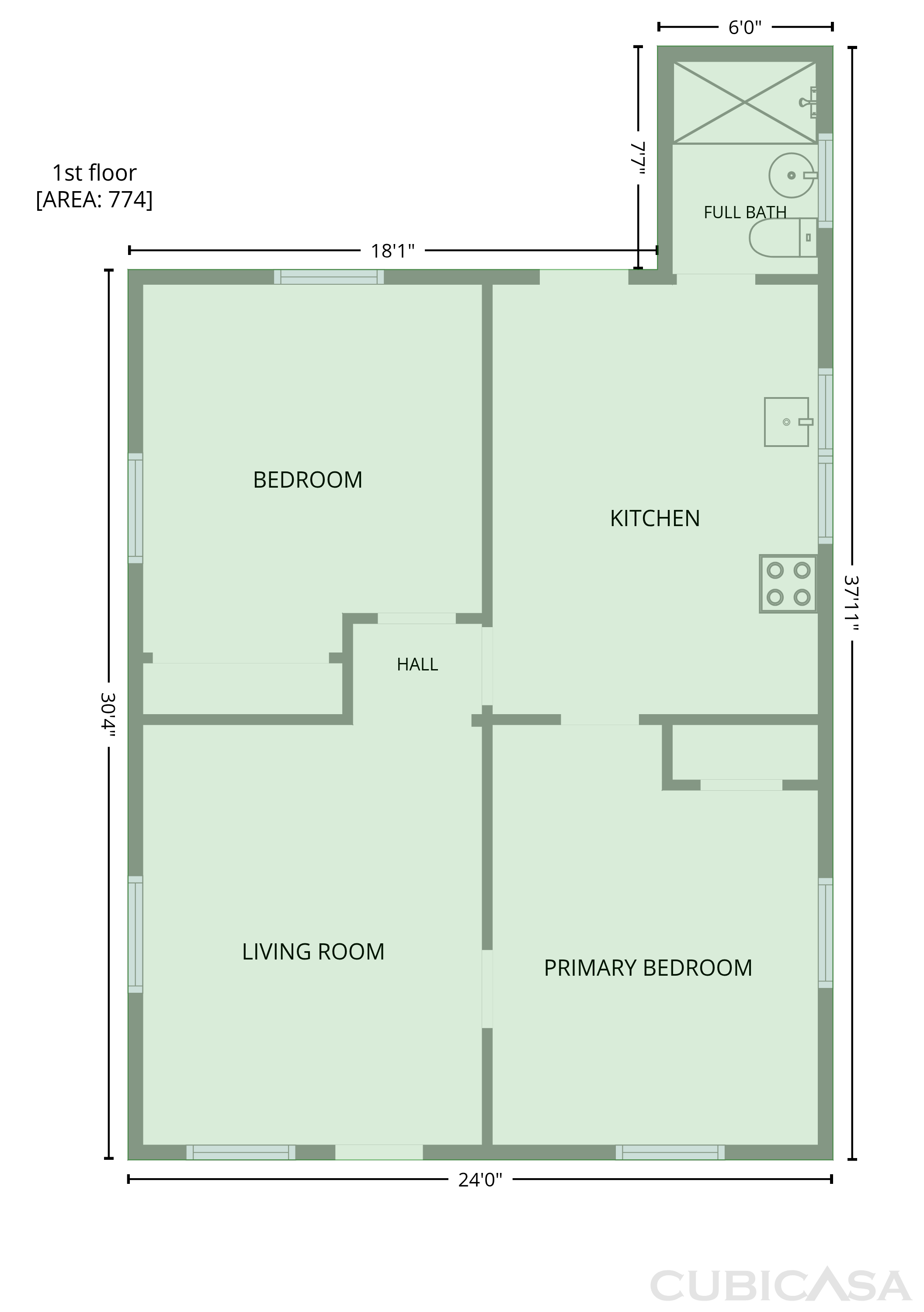 Main Floor of 123 E Farmview St, Gastonia, NC