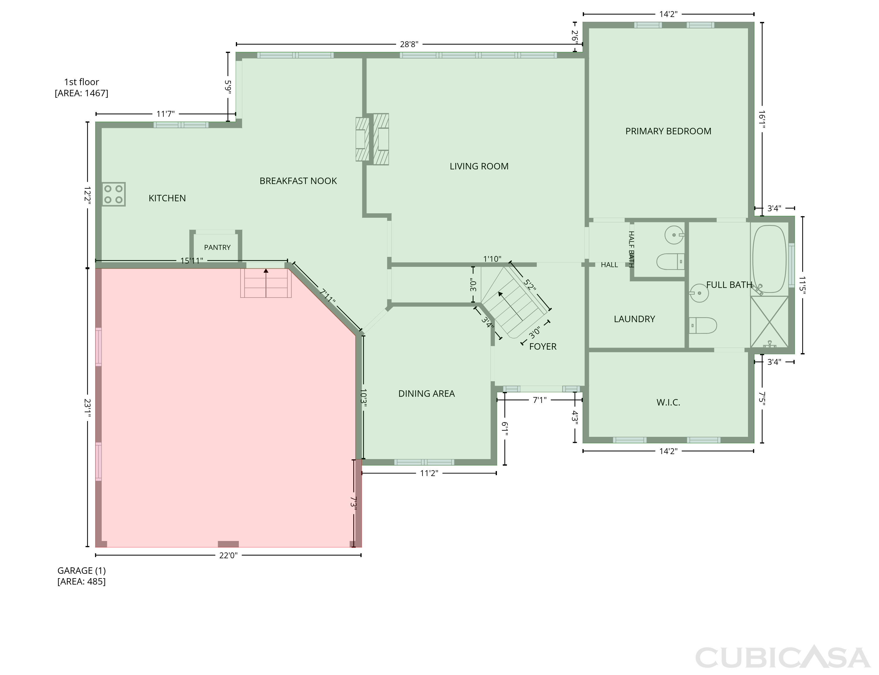 Main Floor of 2916 Woodslope Dr, Raleigh, NC