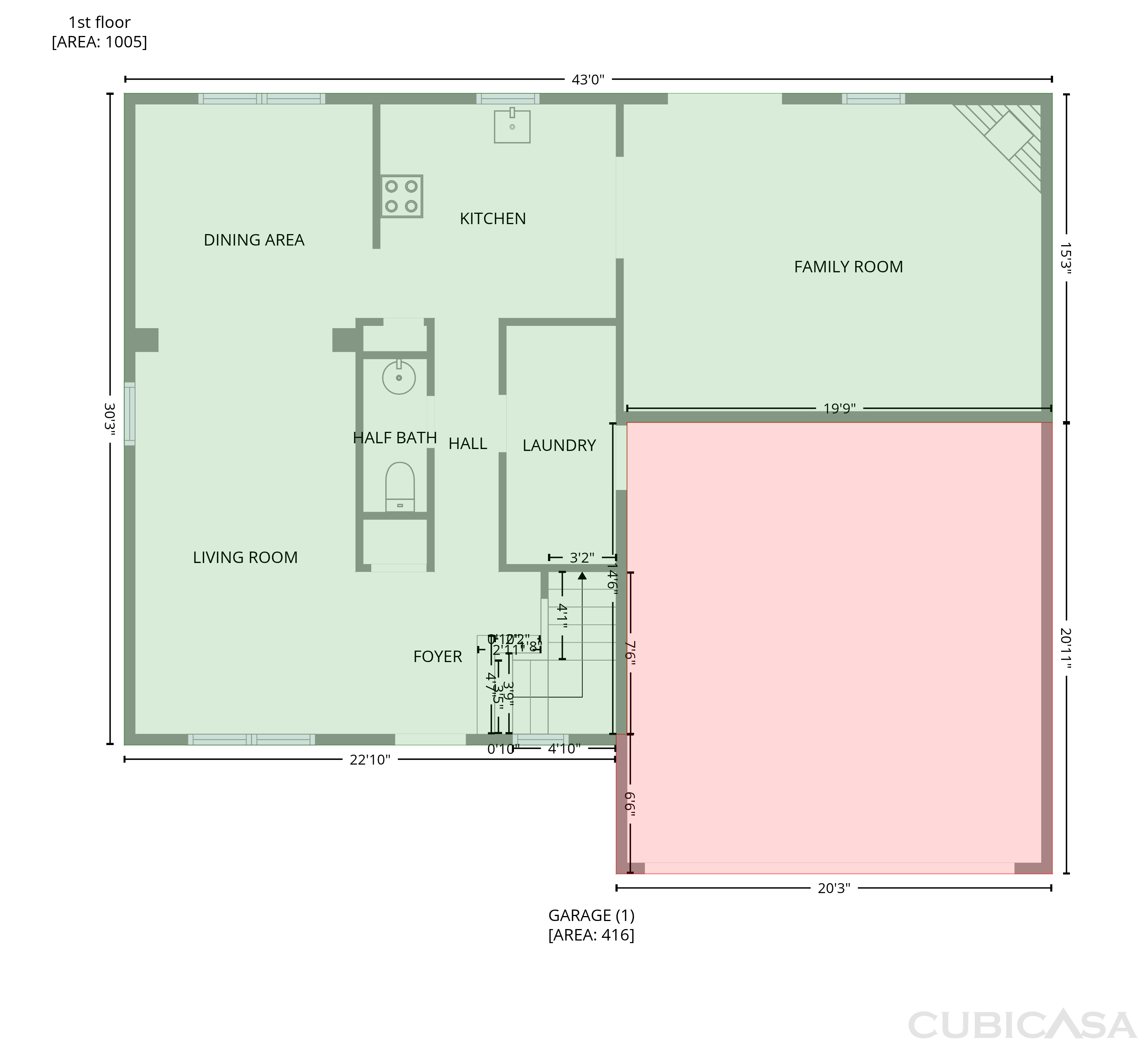 Main Floor of 2219 Rolling Oak Dr, Indianapolis, IN