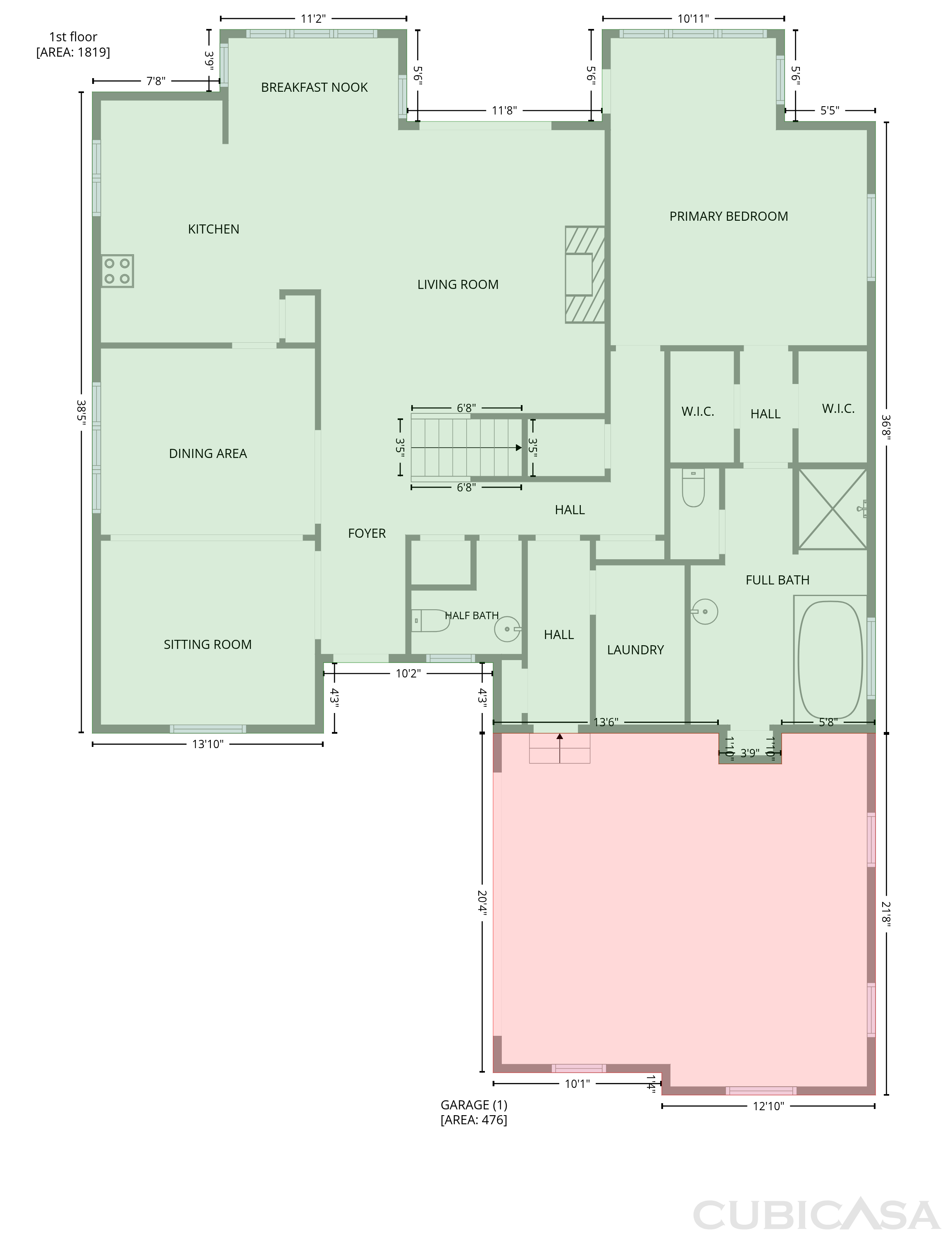 Main Floor of 18805 Boundary Oaks Ct, Davidson, NC