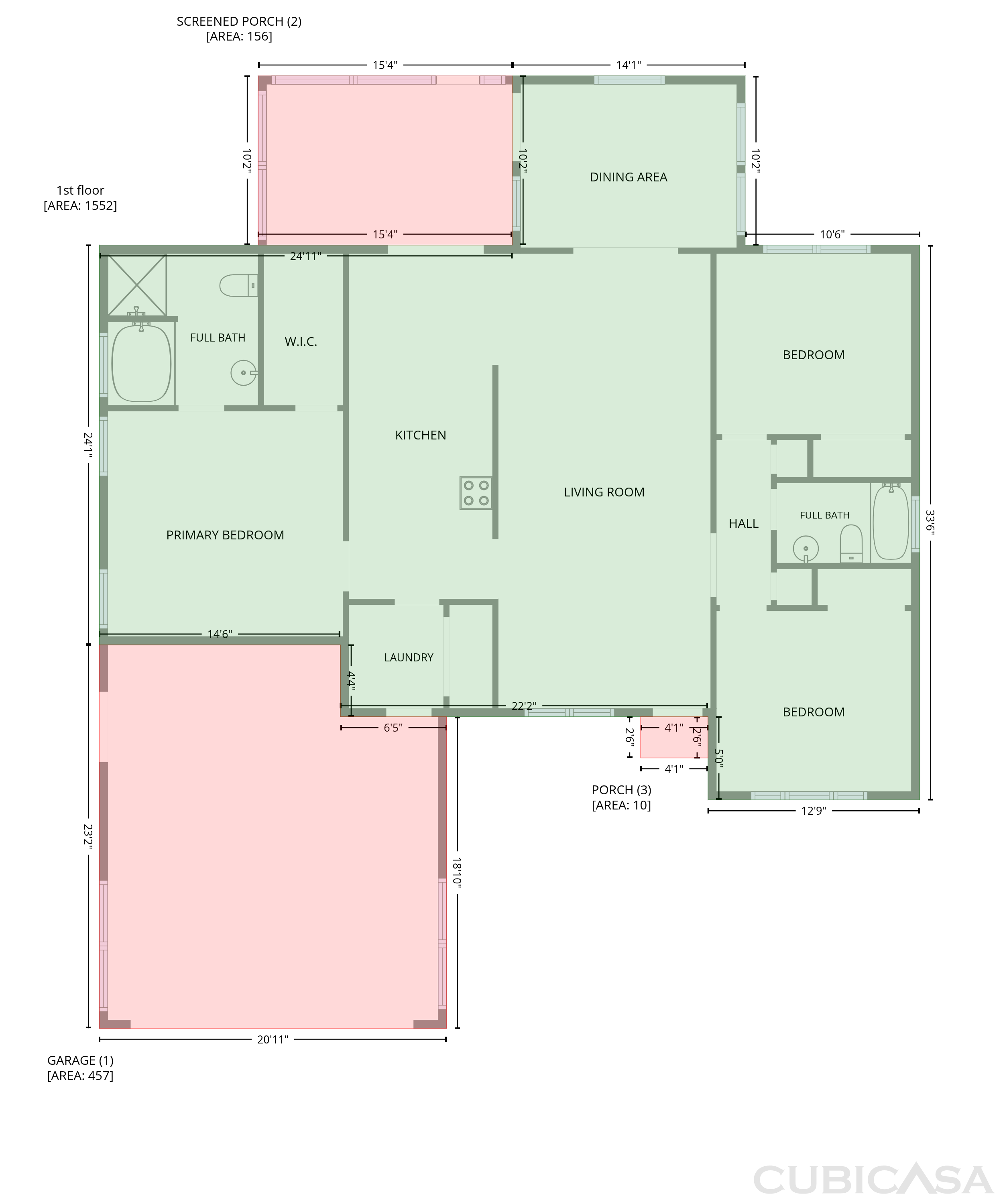 Main Floor of 454 Carolina Hickory St, Loris, SC