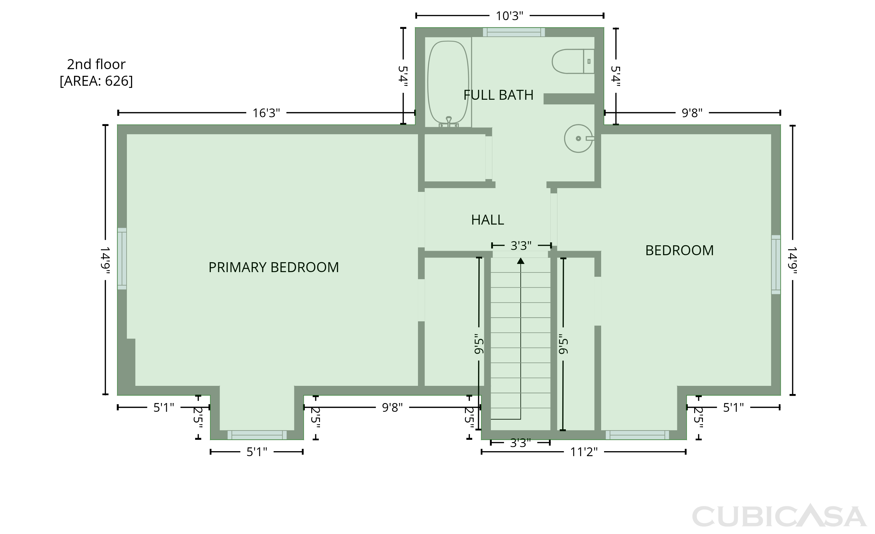 Second Floor of 1826 East Blvd, Petersburg, VA