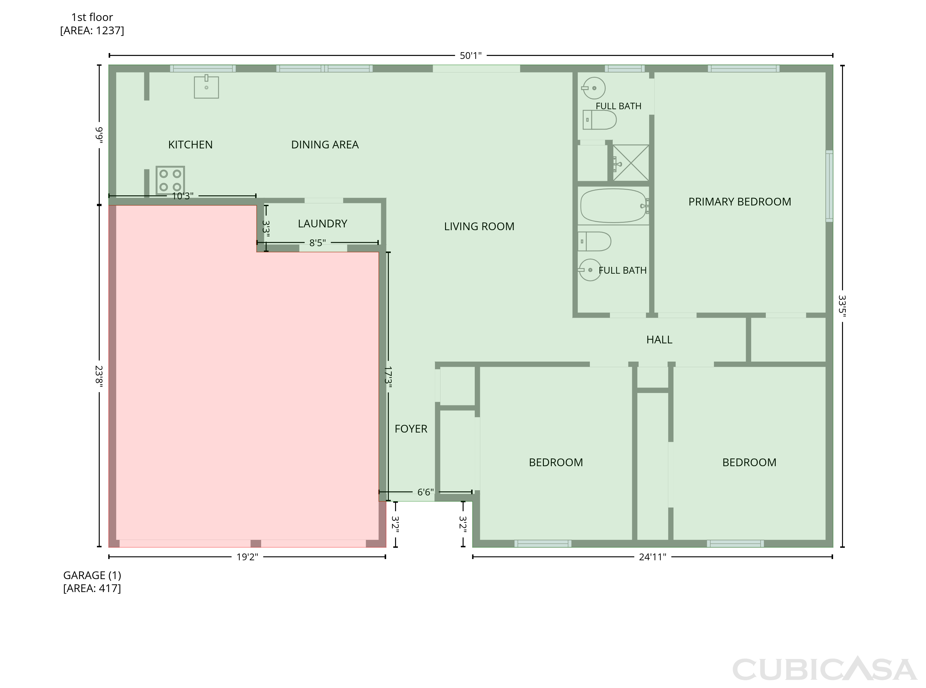 Main Floor of 6601 Oaklawn Dr, Watauga, TX