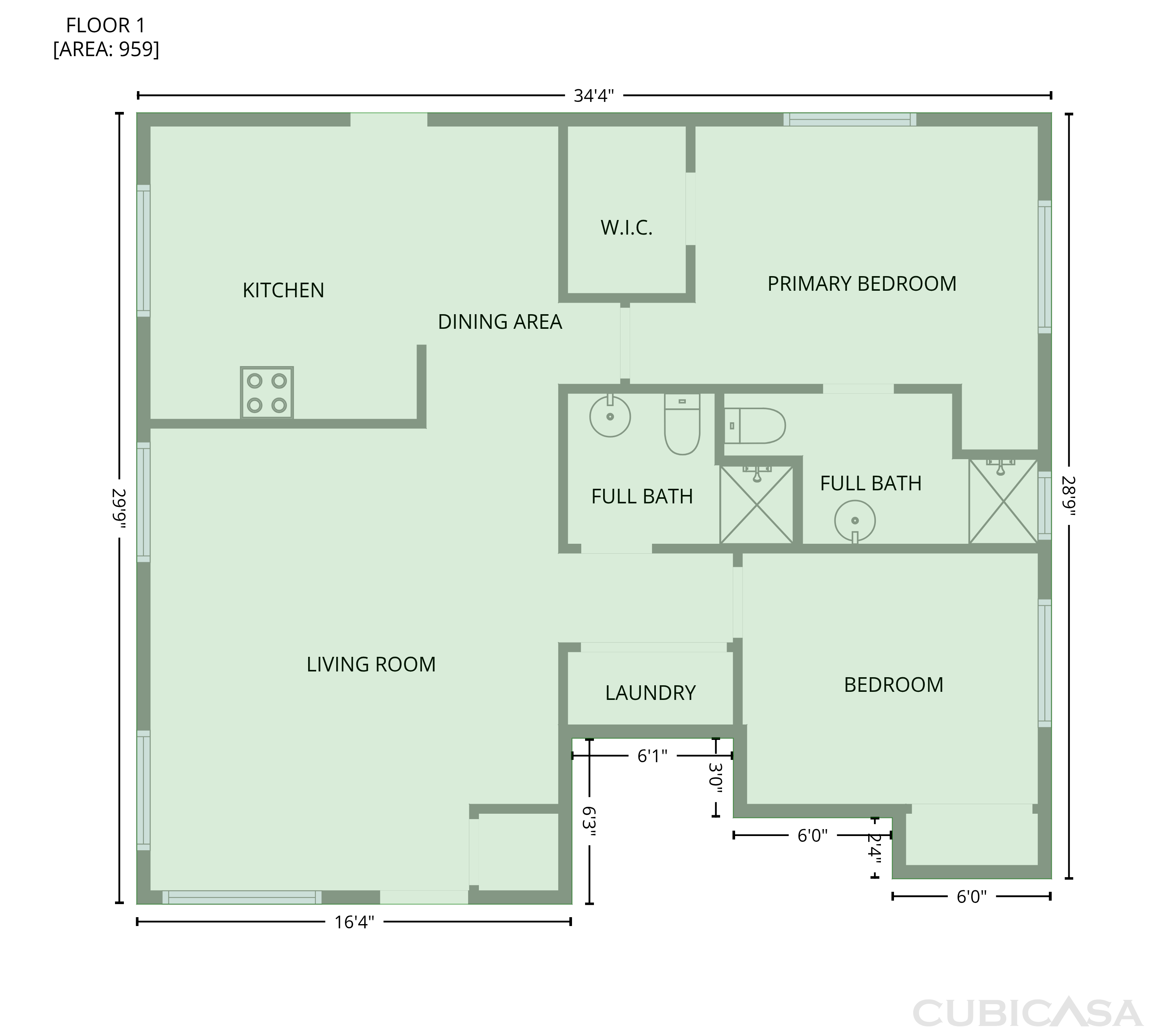 Main Floor of 1624 W Mulholland Ct, Tucson, AZ