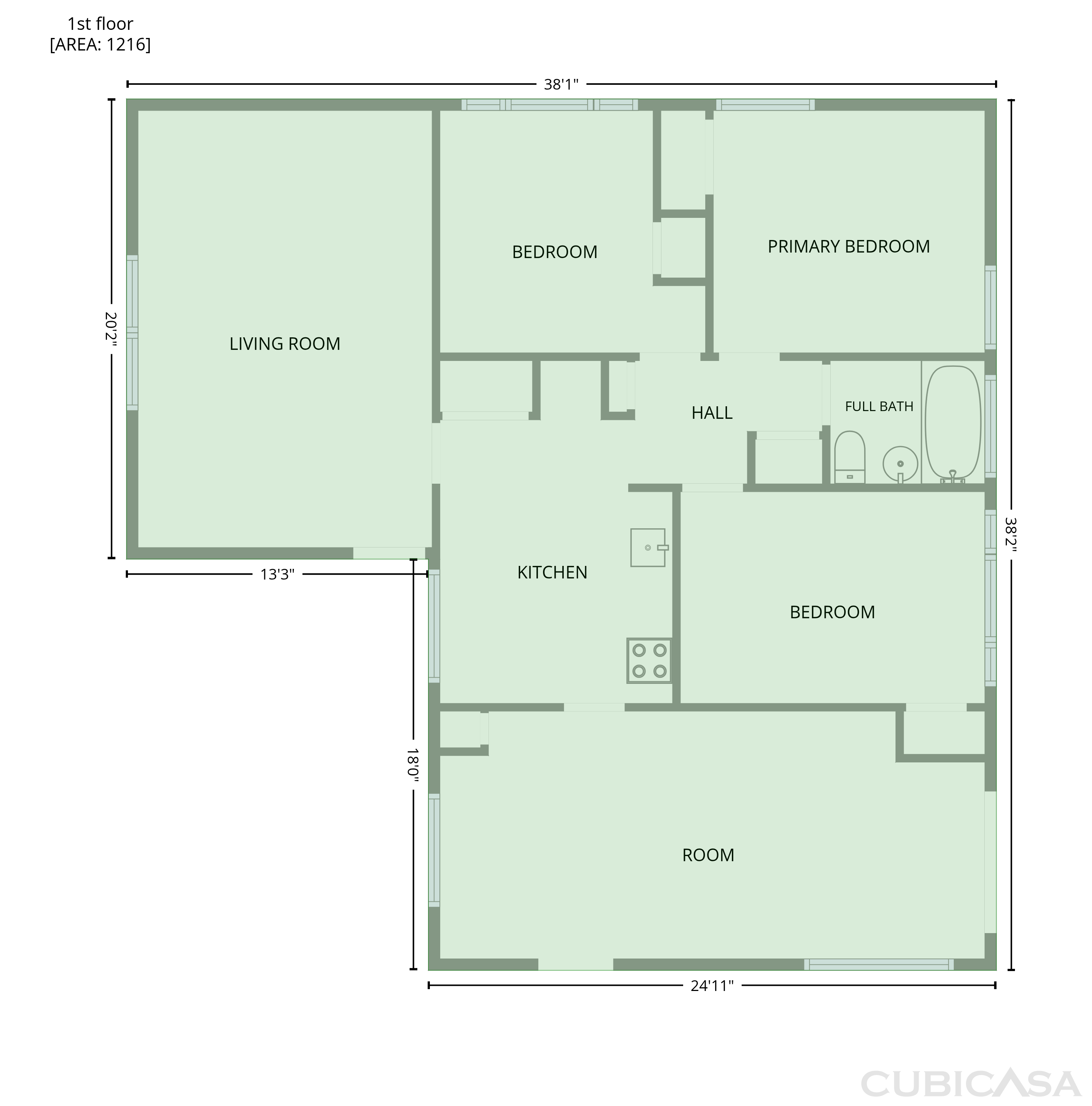 Main Floor of 9022 Manorford Dr, Cleveland, OH
