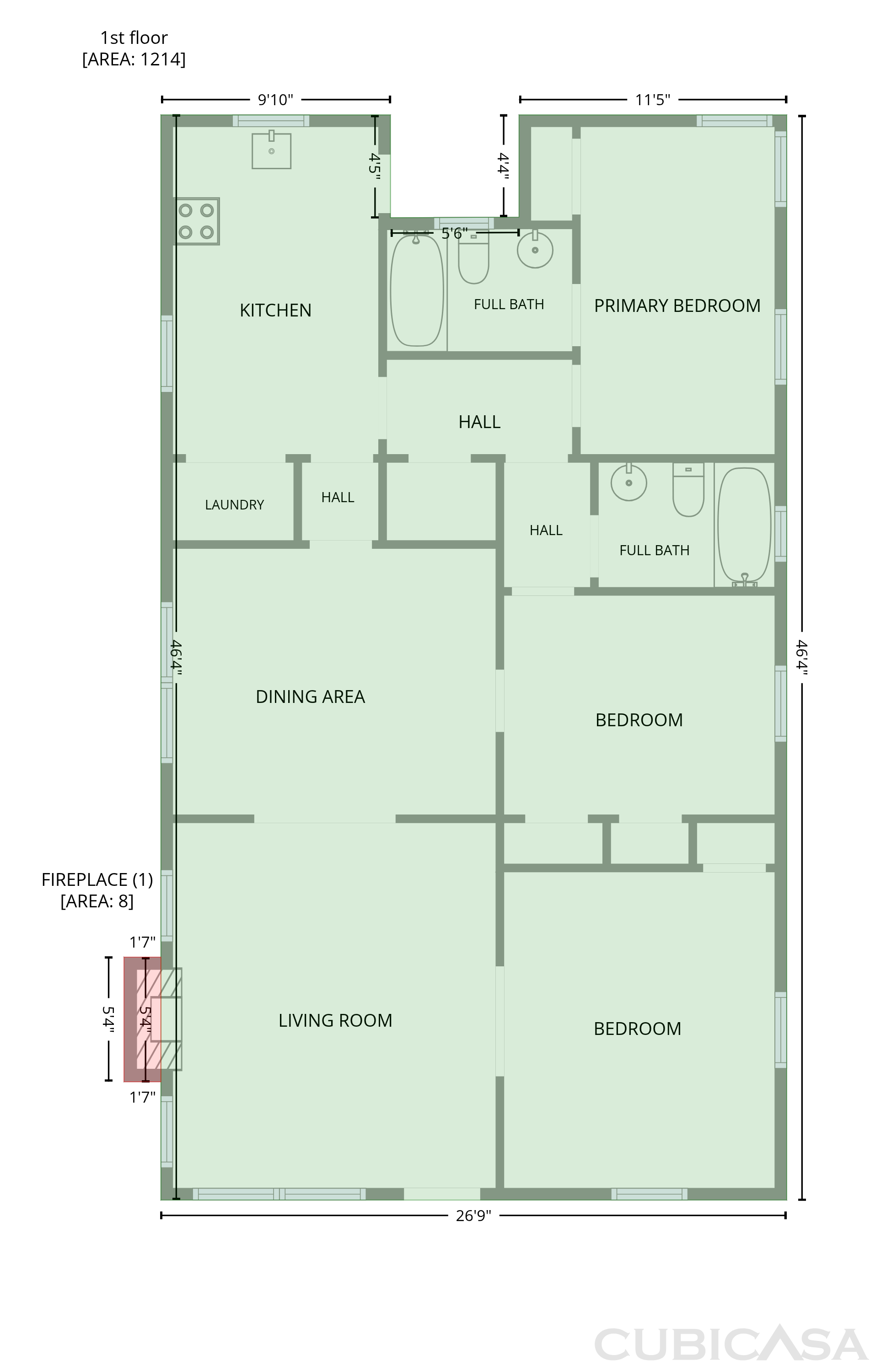 Main Floor of 1411 Fulton Ave, Atlanta, GA