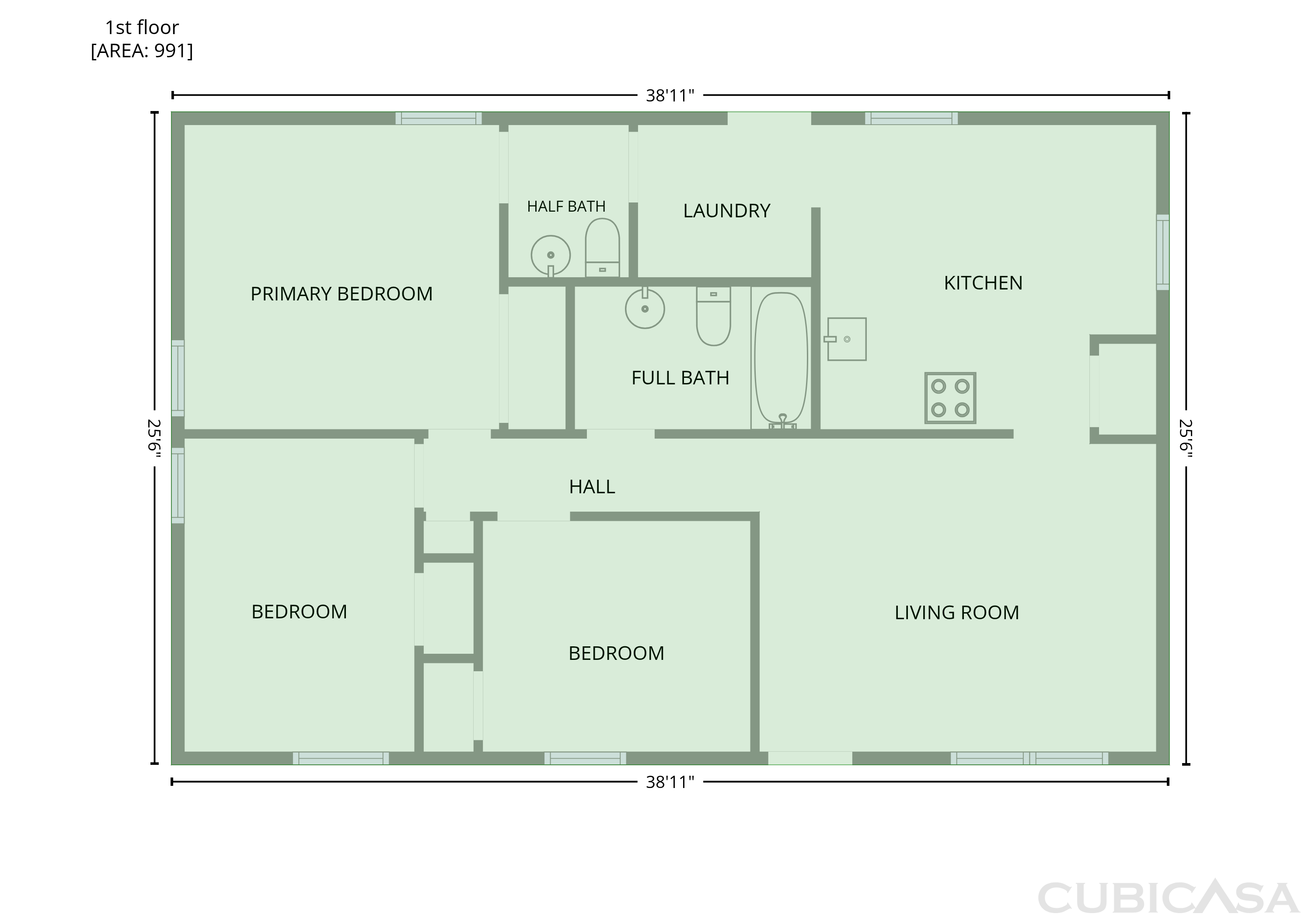 Main Floor of 713 Ridgedale Ct, Charlotte, NC