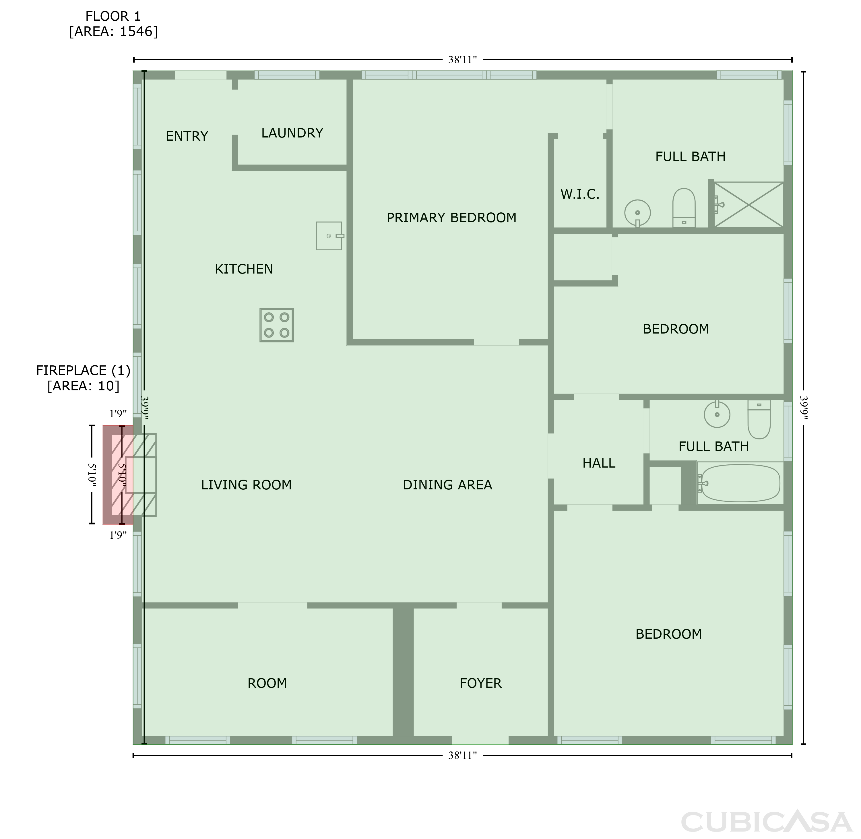 Main Floor of 1033 Graymont Ave W, Birmingham, AL